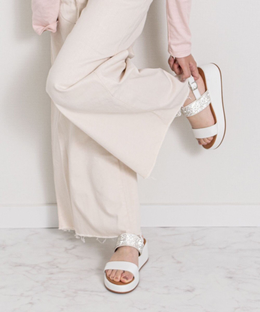 Bridget Birkin 【Bridget Birkin】キラキラバンドウェッジサンダル 