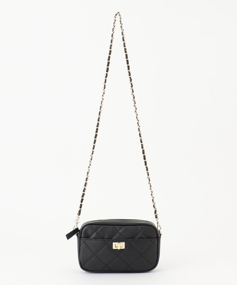 23区 ファスナー キルティング ショルダーバッグ 