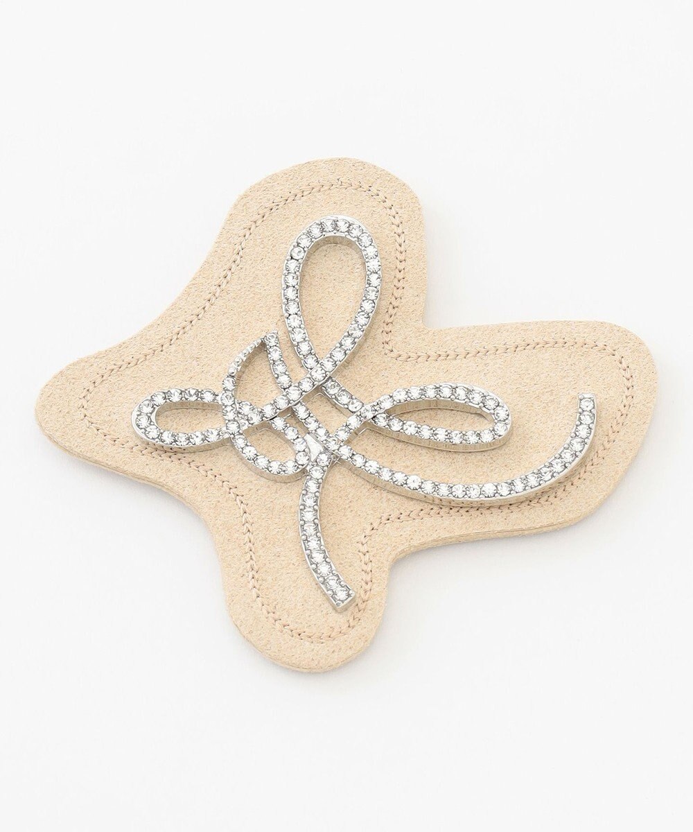 UNFILO ロゴ風モチーフブローチ 