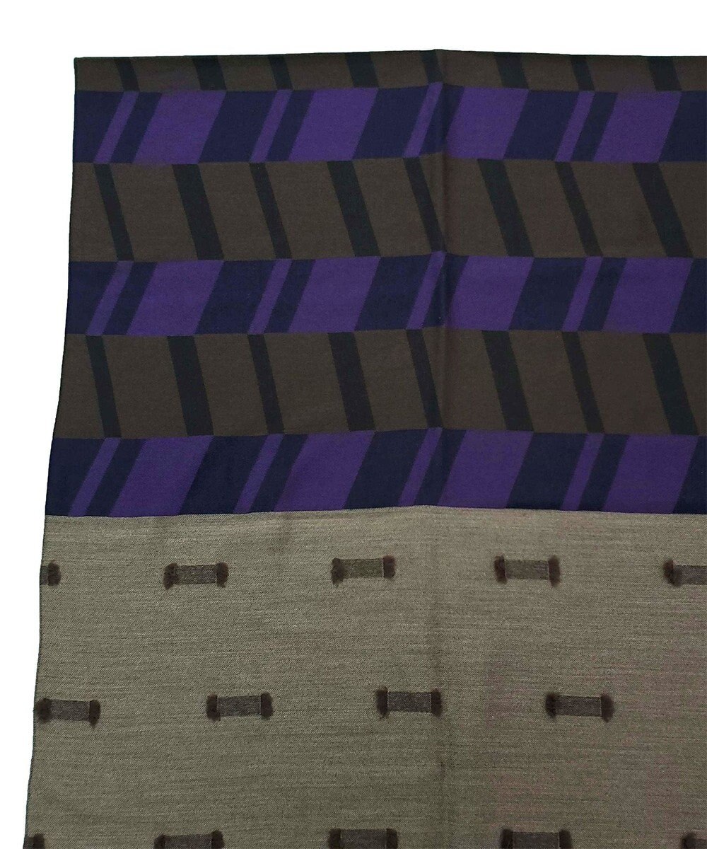 POLS ウールカットジャカードストール 