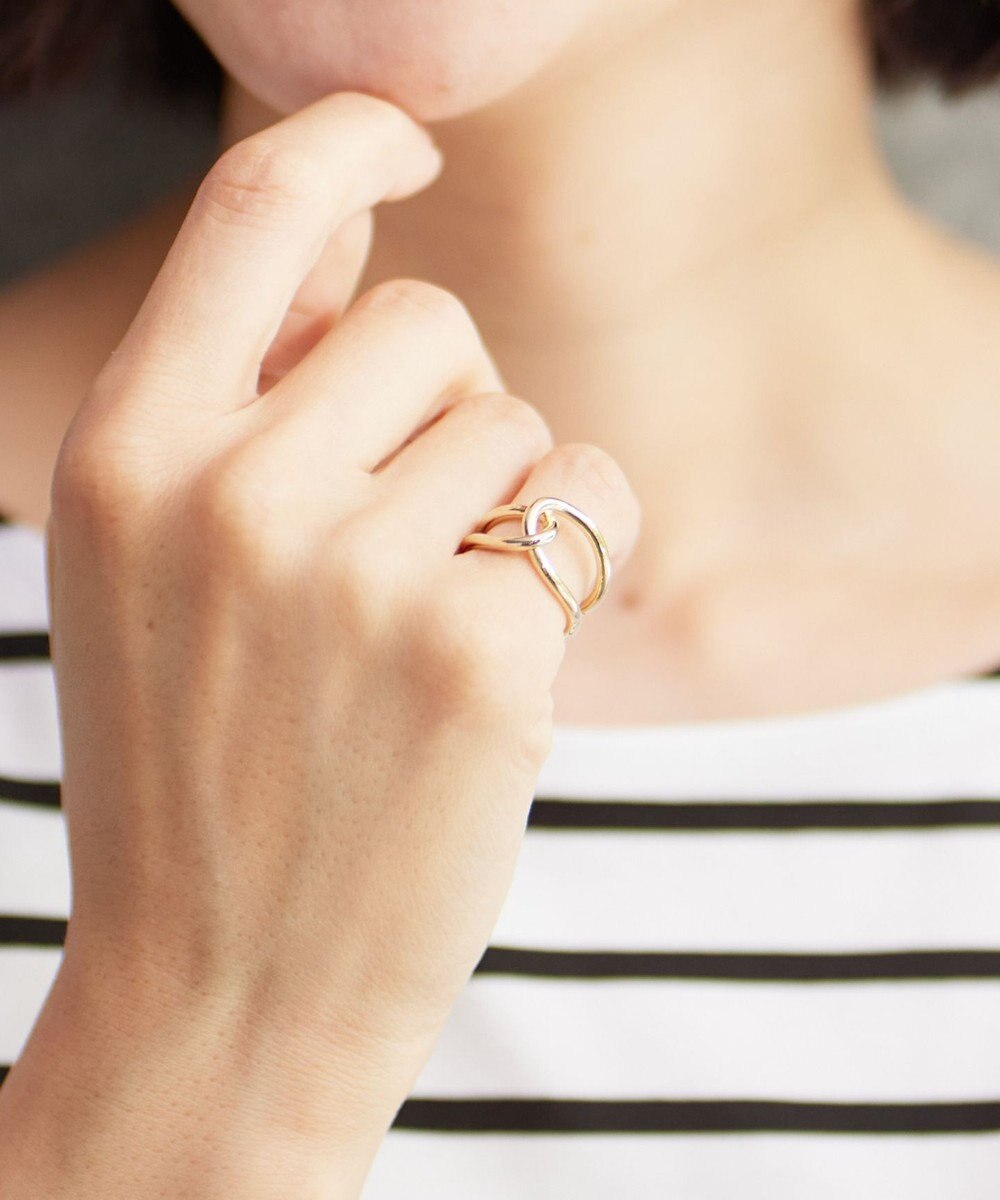 J.PRESS LADIES 2WAY ライン スカーフ リング 