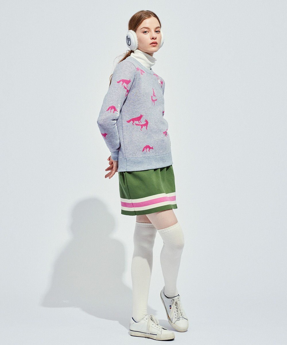 PW CIRCULUS 【こだわりシルエット/手洗い可】【WOMEN】フォックスモチーフニット 