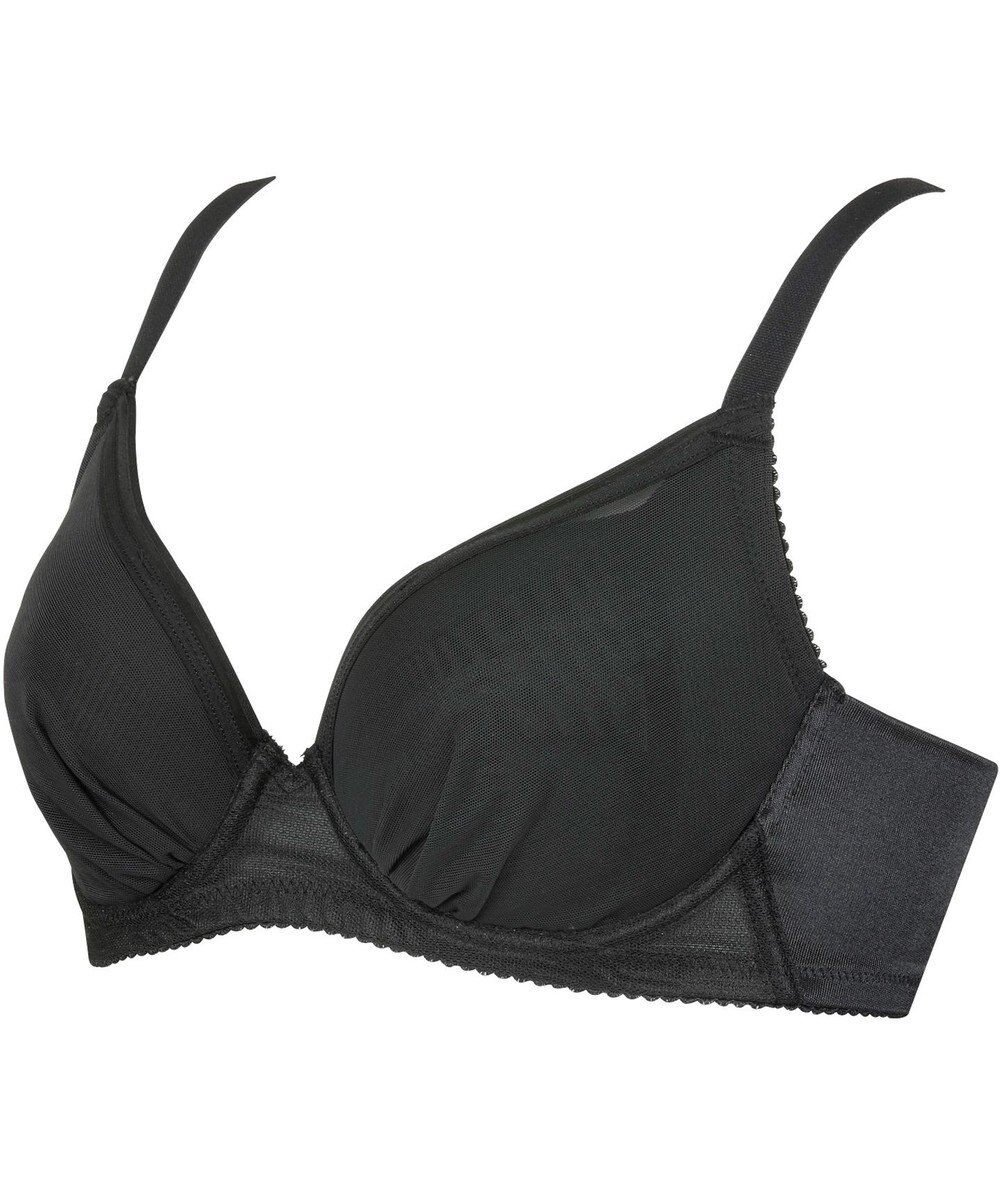 WACOAL 【小さく見せるブラ】 シンプル ブラジャー 着やせ効果 コンパクトにメイク バストの突出をおさえる 背中の段差を軽減 大きいサイズ レディース BRB452 /ワコール 