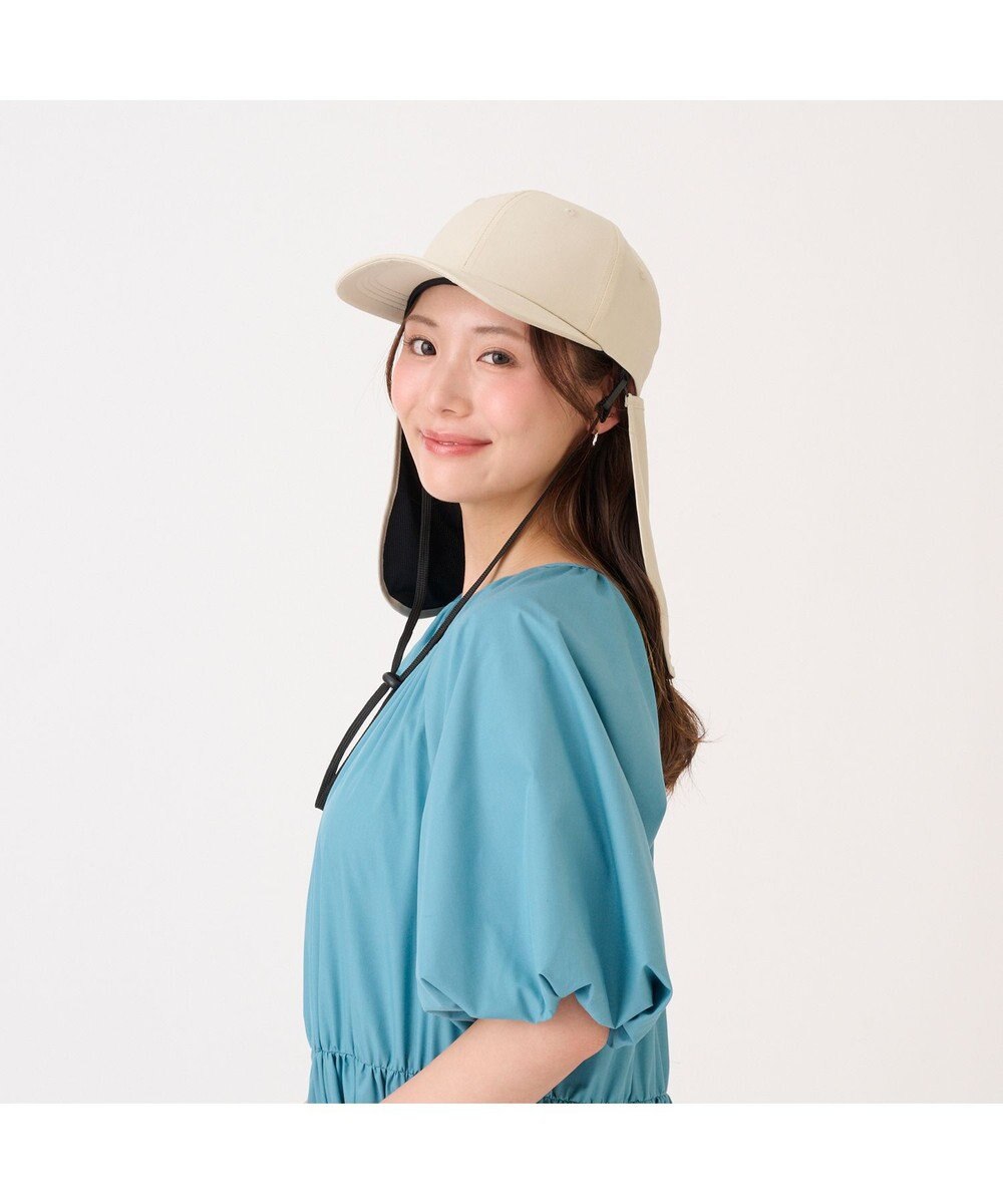 MOONBAT WEB限定 遮光帽子 断熱 ネックガード付きキャップ UV100 遮光100 遮熱 サイズ調整 手洗いOK 