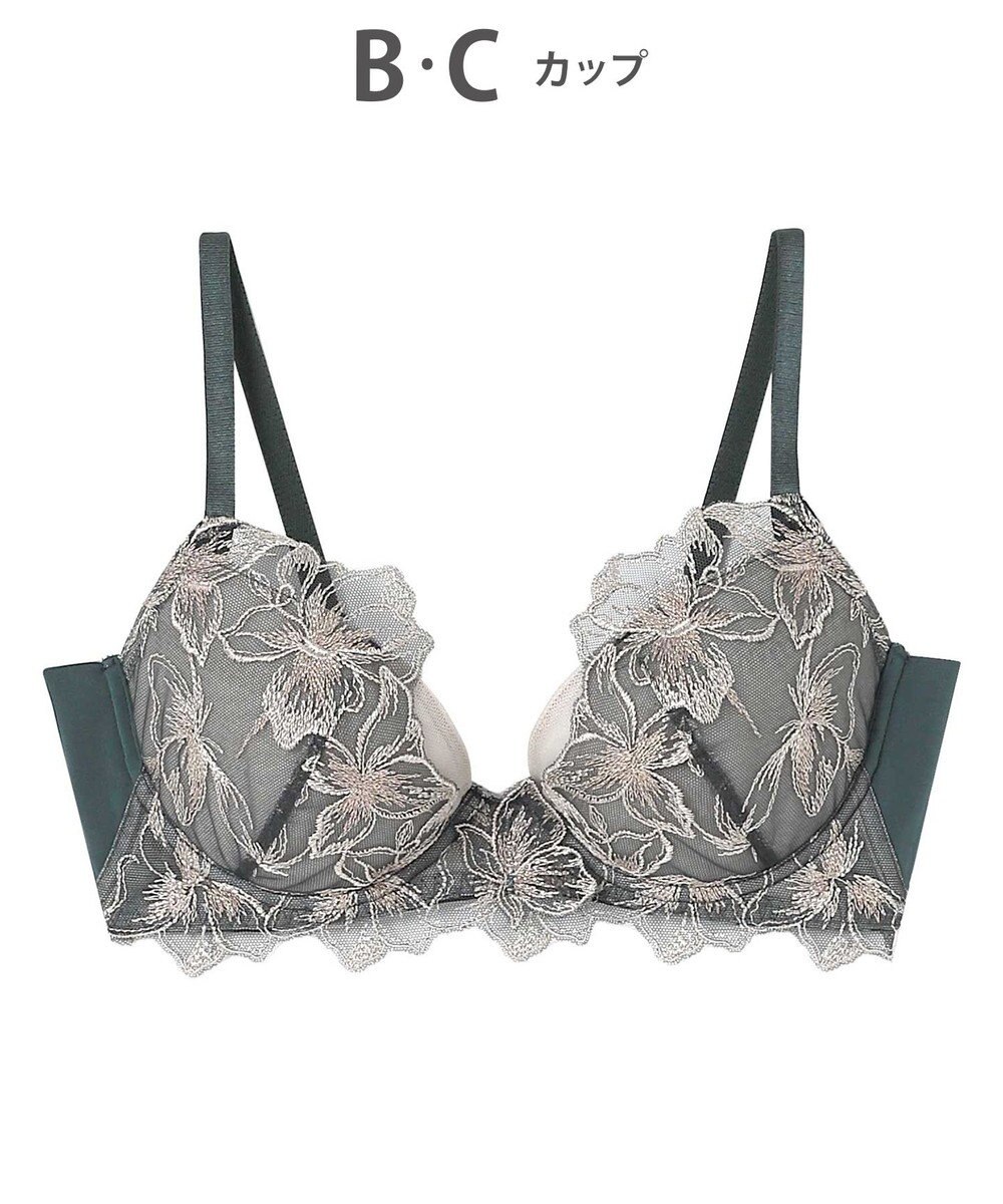 AMPHI ブラジャー 自然なまるみのあるバストシルエット 背中の段差ができにくい整える機能のブラ 【ふわふわブラ】 ブラ BYJ380 アンフィ／ワコール 