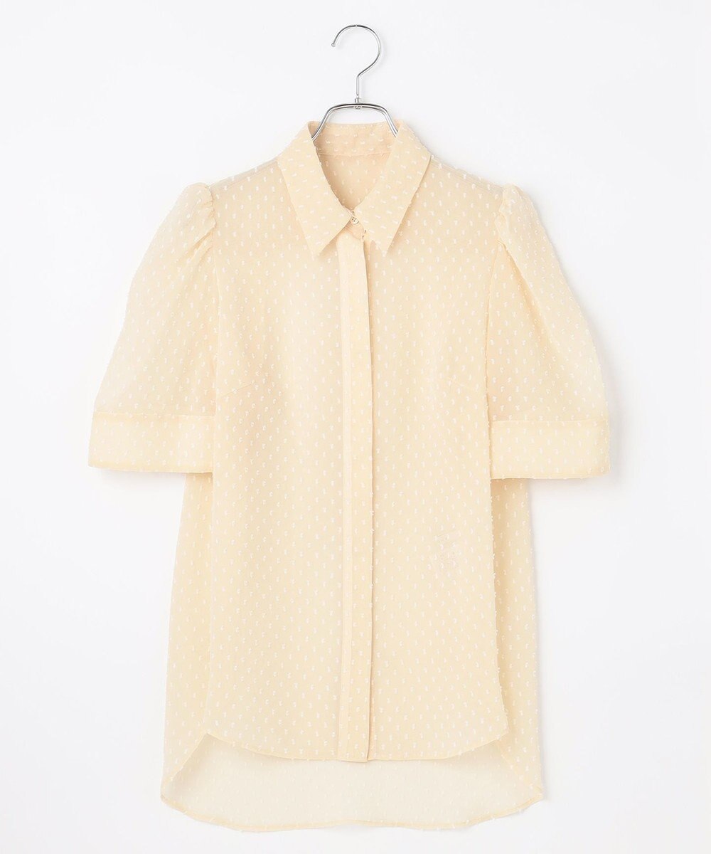 #Newans 【ANSWER for シティライフ】ドットデザインシアーシャツ 