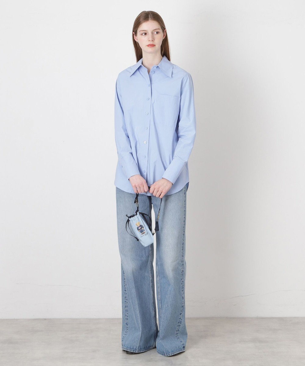 MOONBAT POLO RALPH LAUREN(ポロ ラルフローレン)FLAG BEAR 無地 5段折りたたみ傘 簡単開閉 