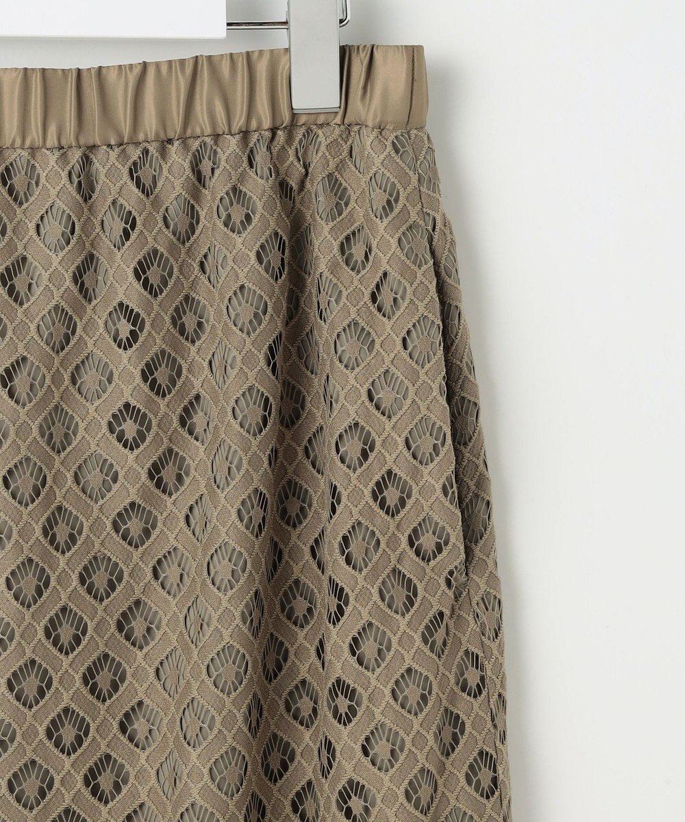 自由区 【SHIHOさん着用・こだわり素材・セットアップ対応】パネルレース スカート 