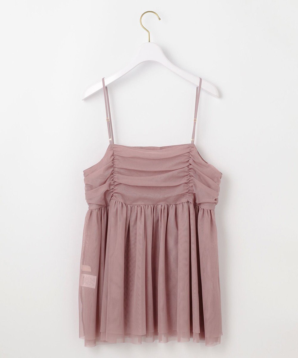 ANY SIS 【洗える】チュールレイヤード キャミソール 