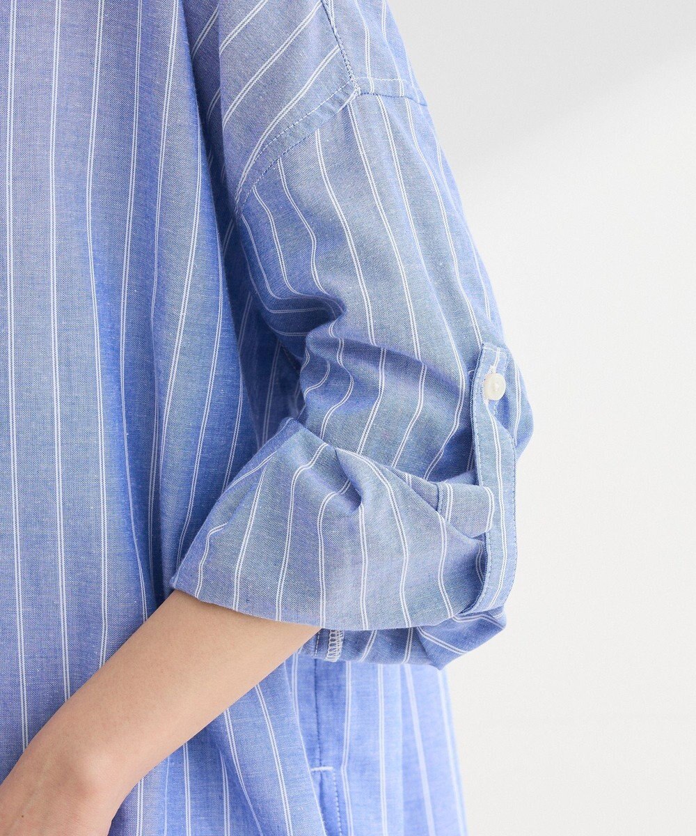 Green Parks 綿麻混シャツ 