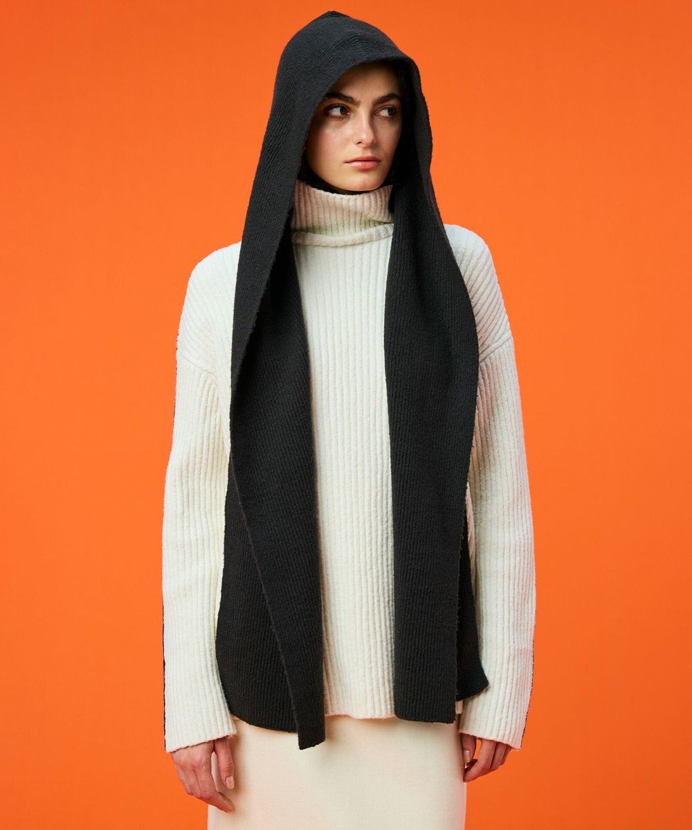 BEIGE， 【洗える】BERTAINA / コットンフーディマフラー 