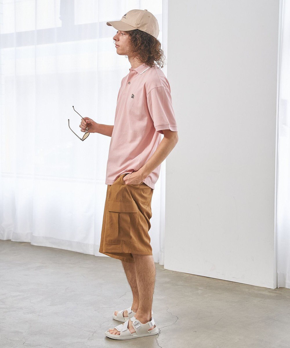 J.PRESS YORK STREET 【UNISEX】リネンライクイージーカーゴ ハーフパンツ 