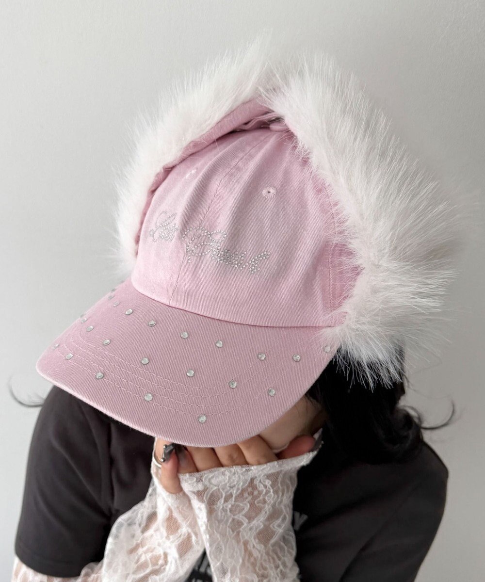 WEGO ラインストーンドッグイヤーキャップ 