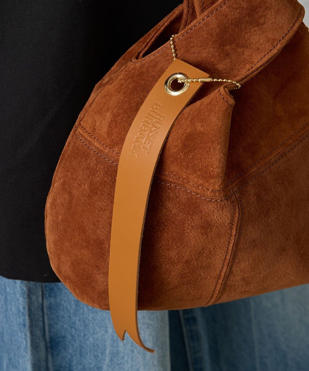 russet 【2025AW新作】本革スエード巾着ハンドバッグ(CE-1582) 