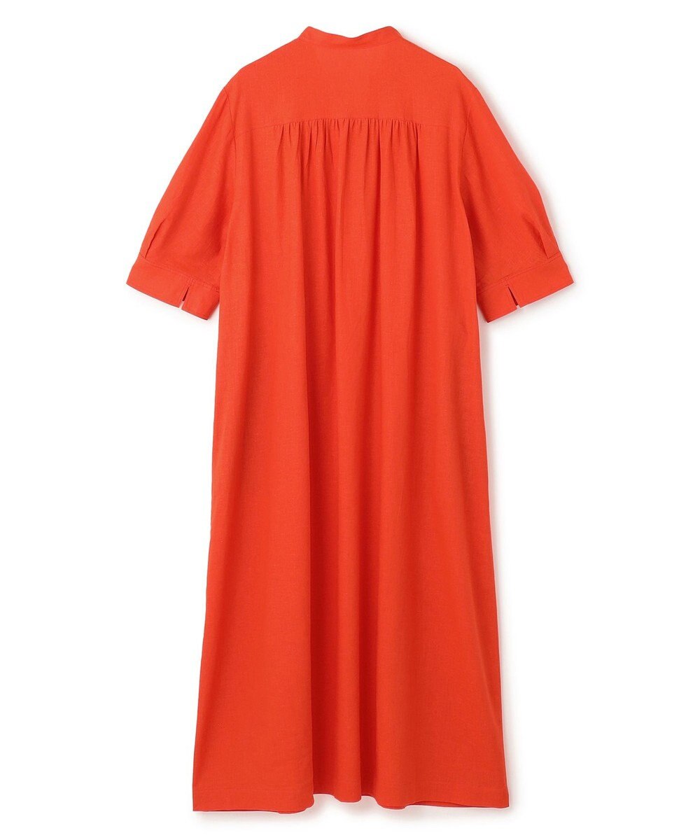 UNFILO リネンレーヨン スキッパー ワンピース 