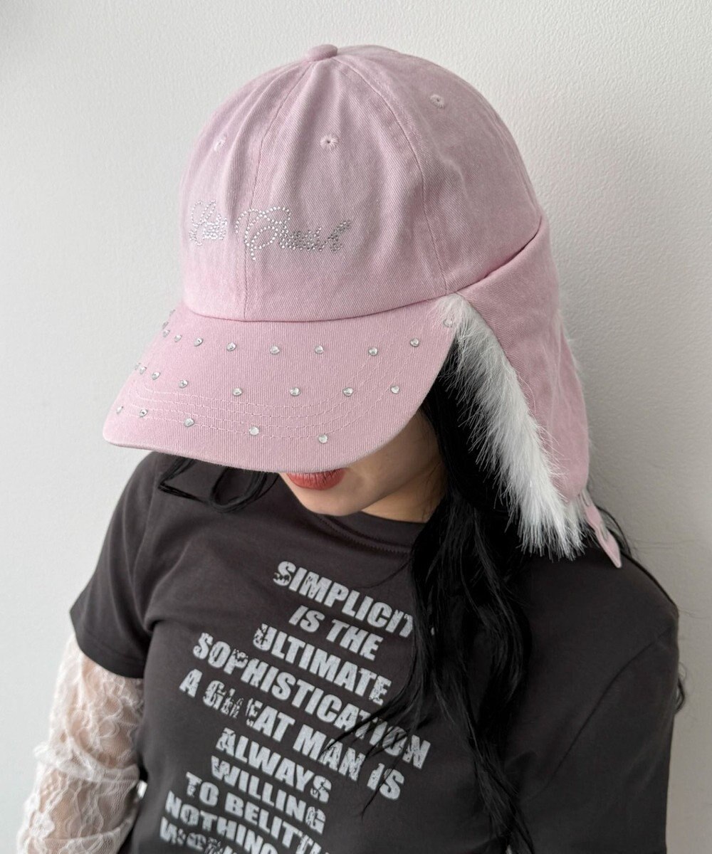 WEGO ラインストーンドッグイヤーキャップ 