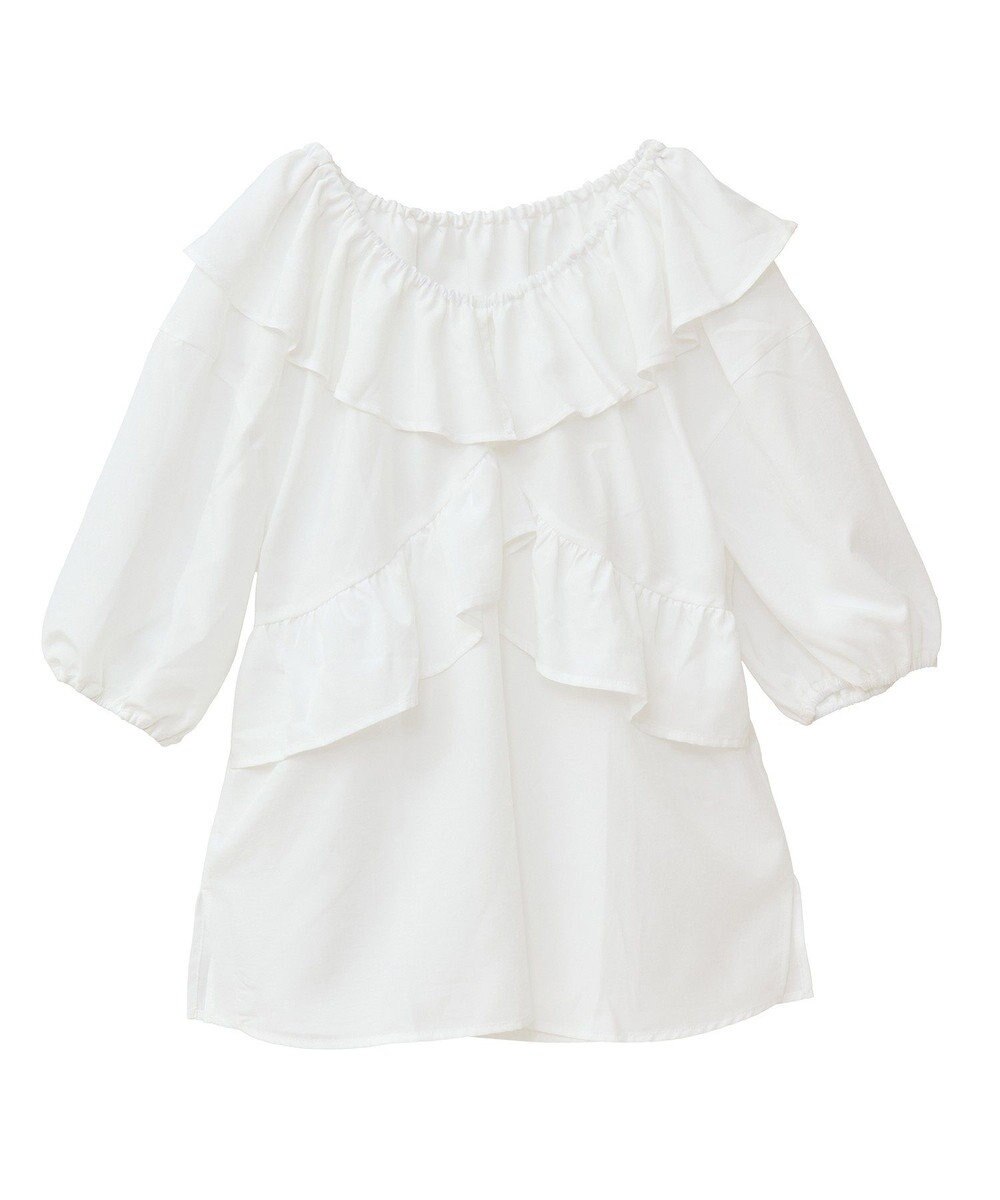 Green Parks ２ｗａｙ　フリルショートスリーブブラウス 