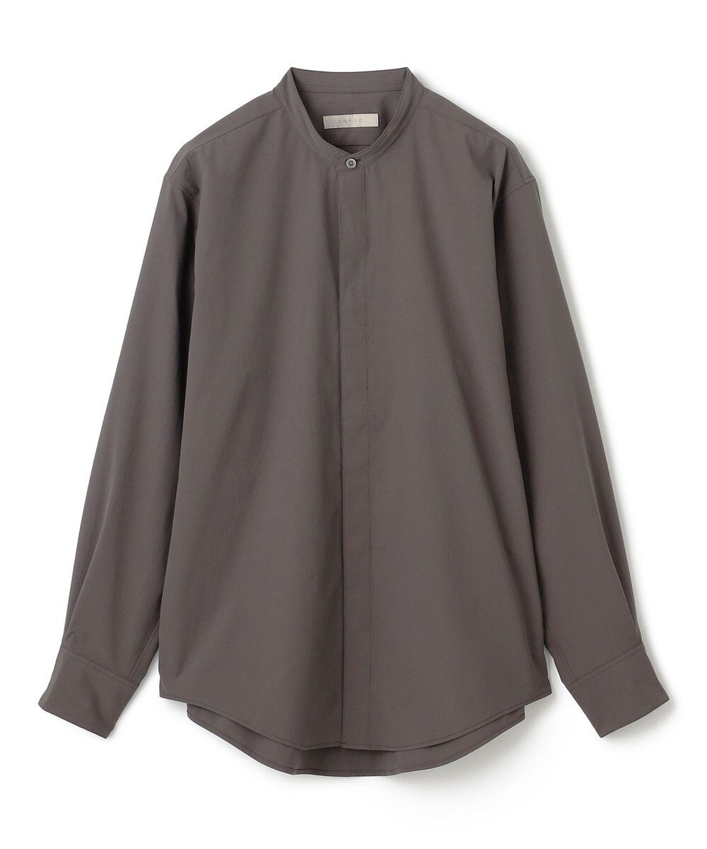 UNFILO MENS コンフォート バンドカラーシャツ  [24年秋冬商品] 