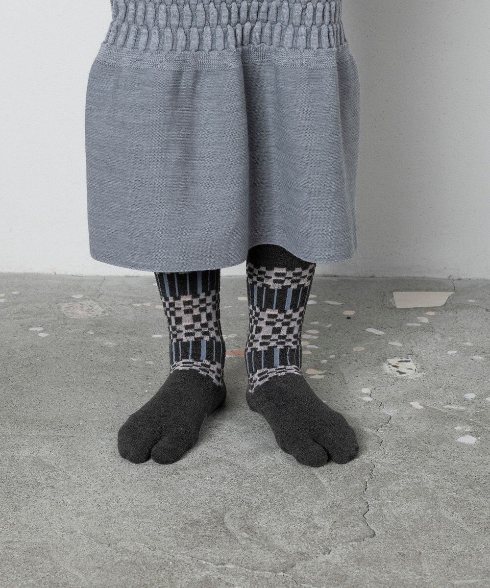 TRICOTE チェッカーボーダータビソックス 