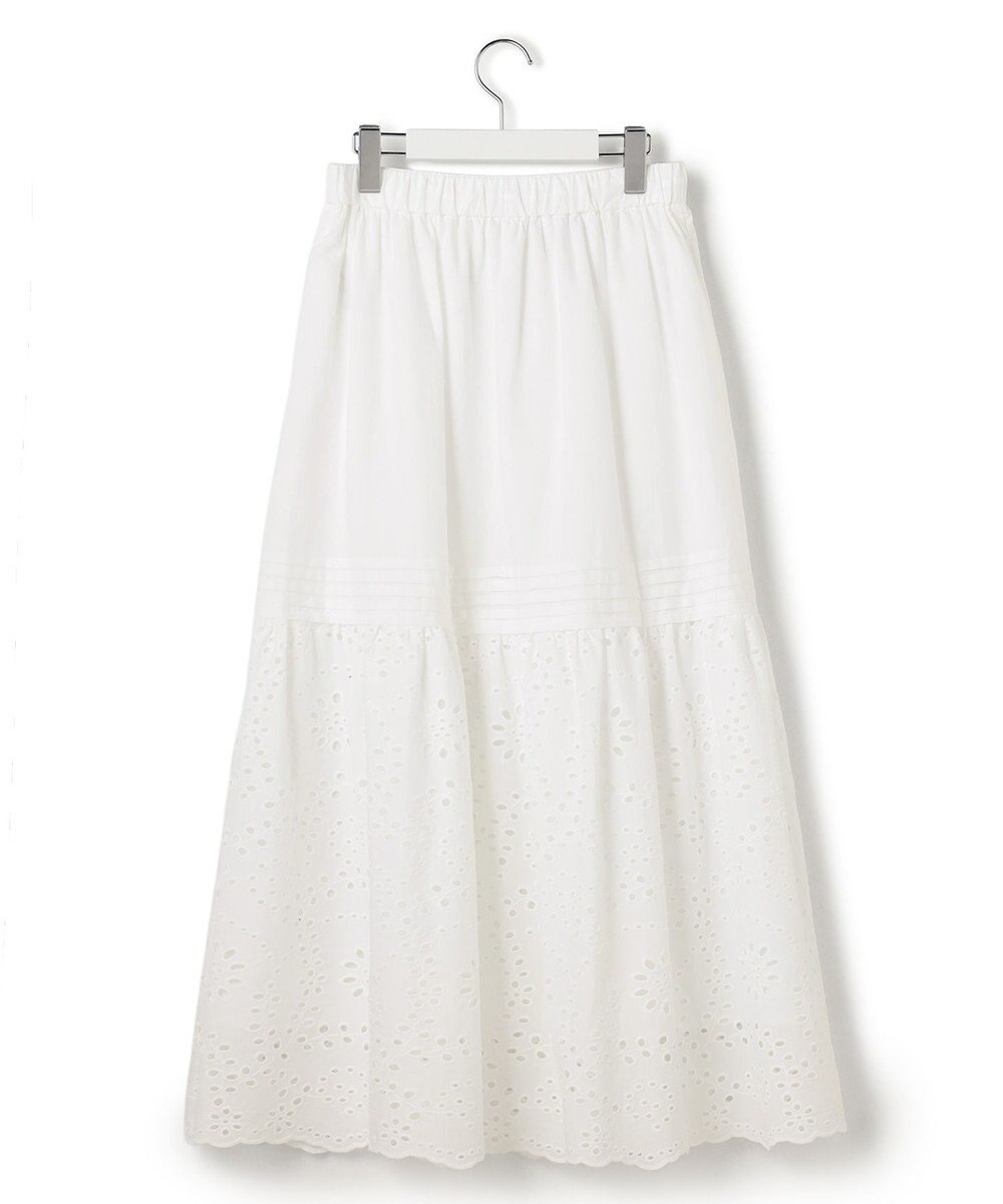 23区 【先行予約】カットワークエンブロイダリー スカート 