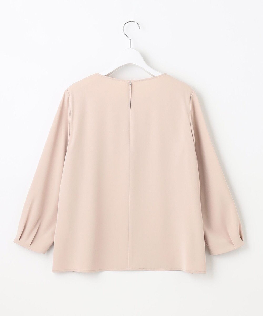 自由区 【XSサイズ～/洗える】ダブルフェイススーティング プルオーバーブラウス 