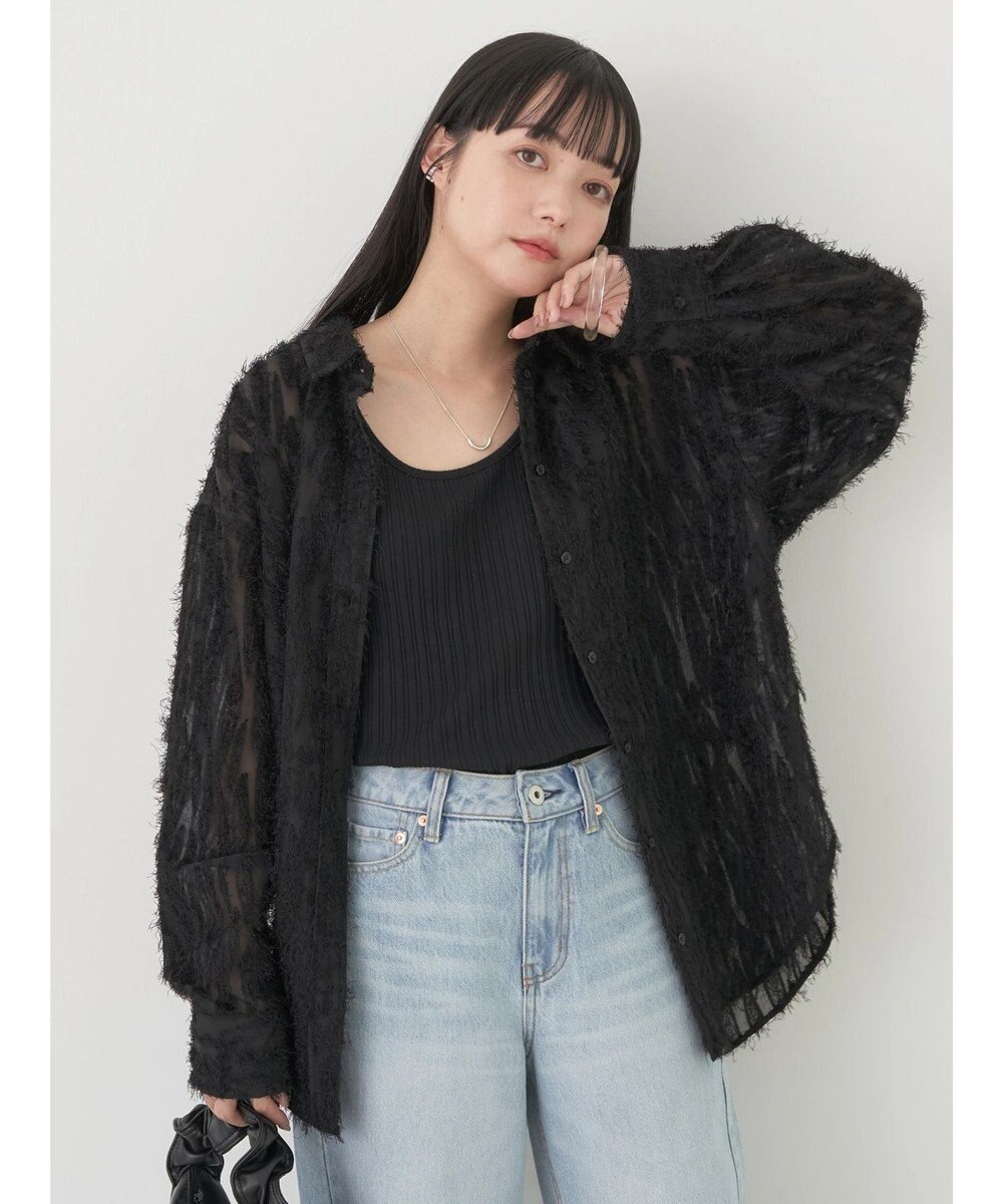 earth music&ecology ジャガードシャツ 