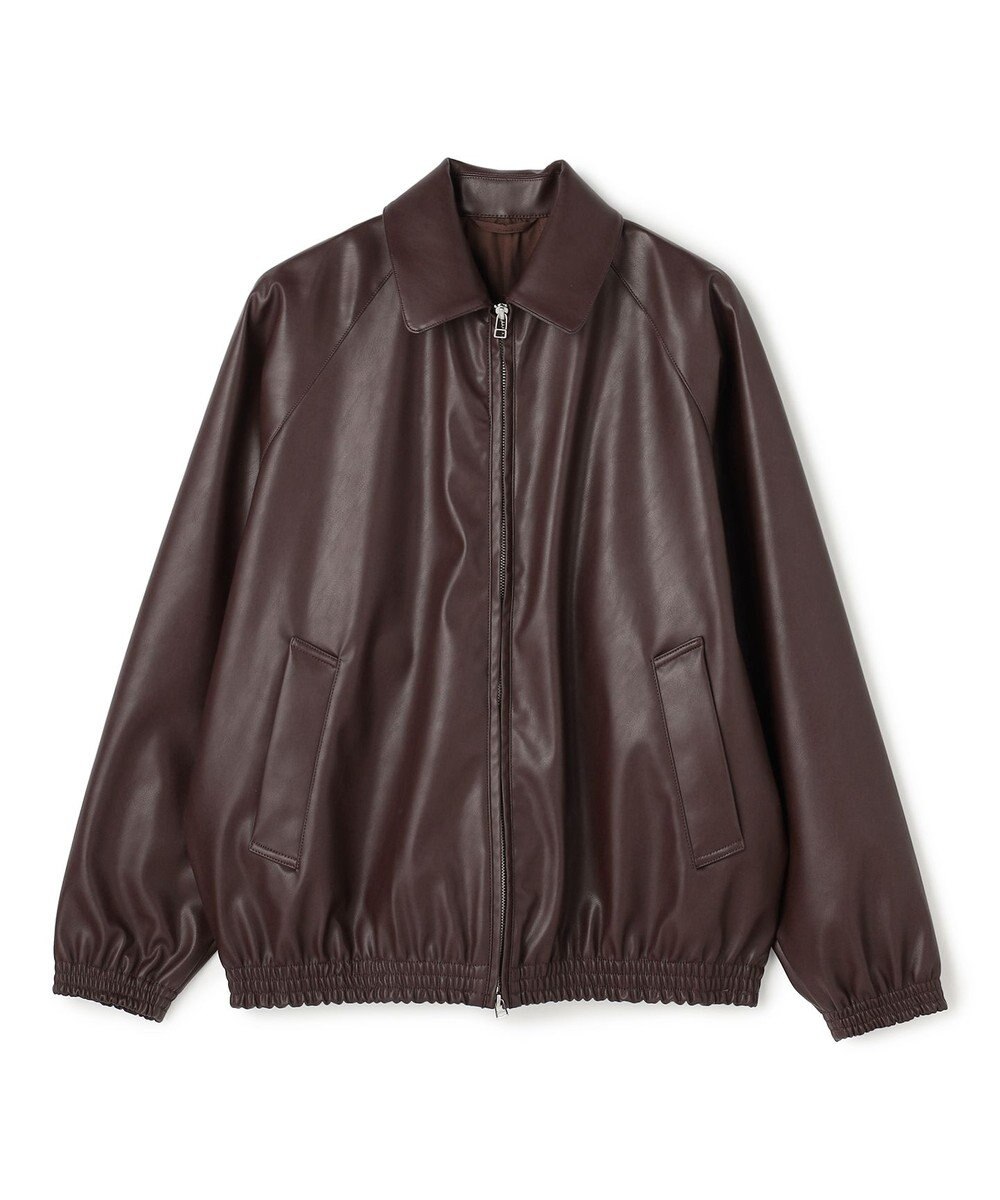 UNFILO MENS アラエルレザーライク ブルゾン 