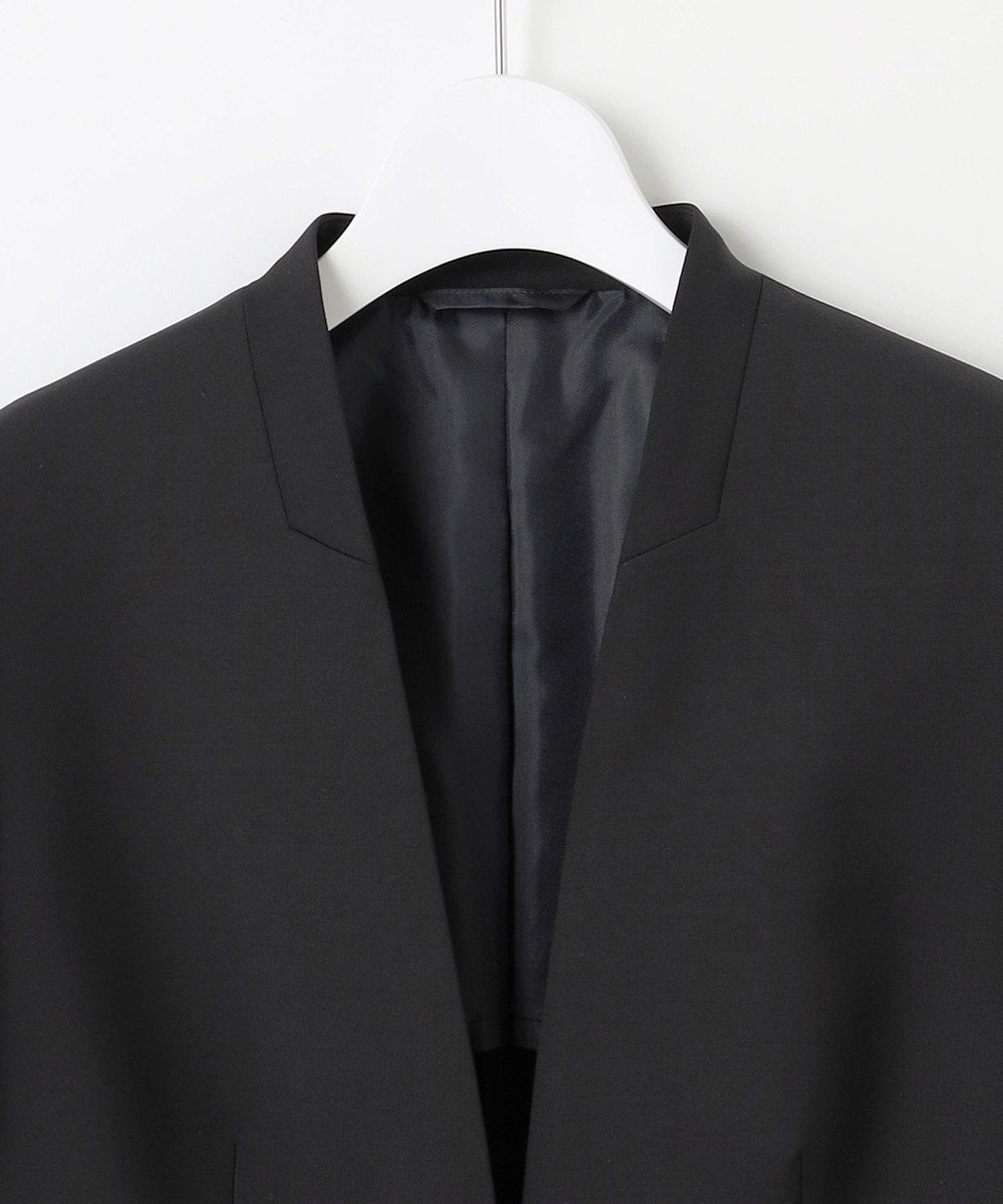 J.PRESS LADIES 【セットアップ対応】BAHARIYE SOLID ノーカラー ジャケット 