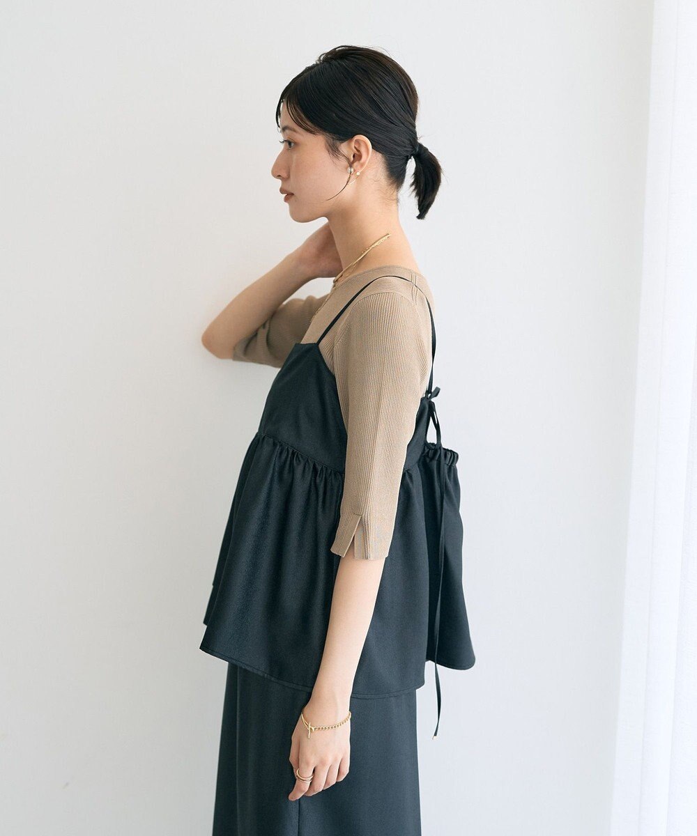 YECCA VECCA シャイニーオーバーキャミ 