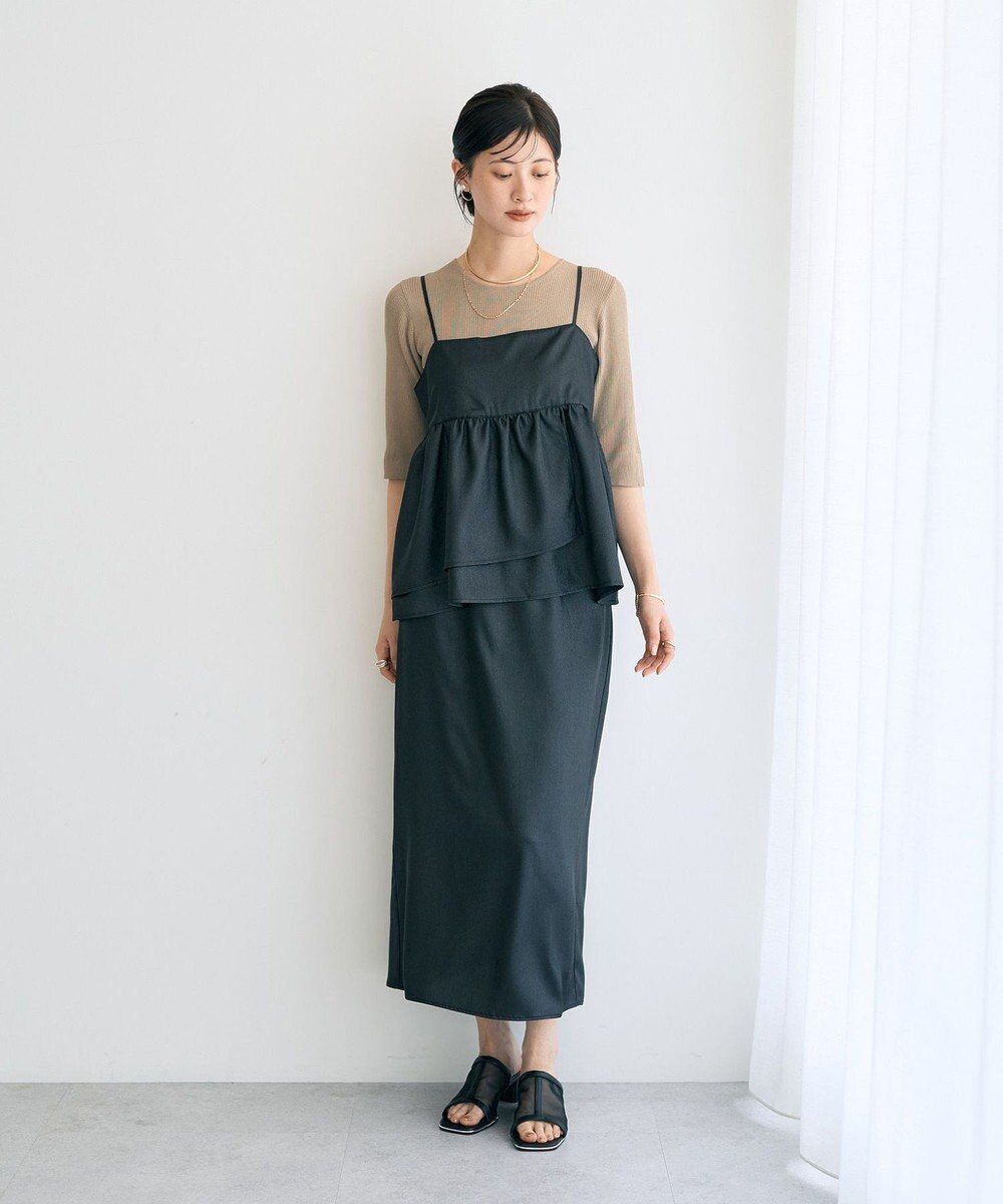 YECCA VECCA シャイニーオーバーキャミ 