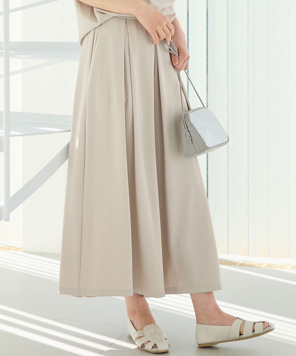 ANY 【吸水速乾/イージーケア/UVカット/接触冷感】さらさらDRYスカーチョ 