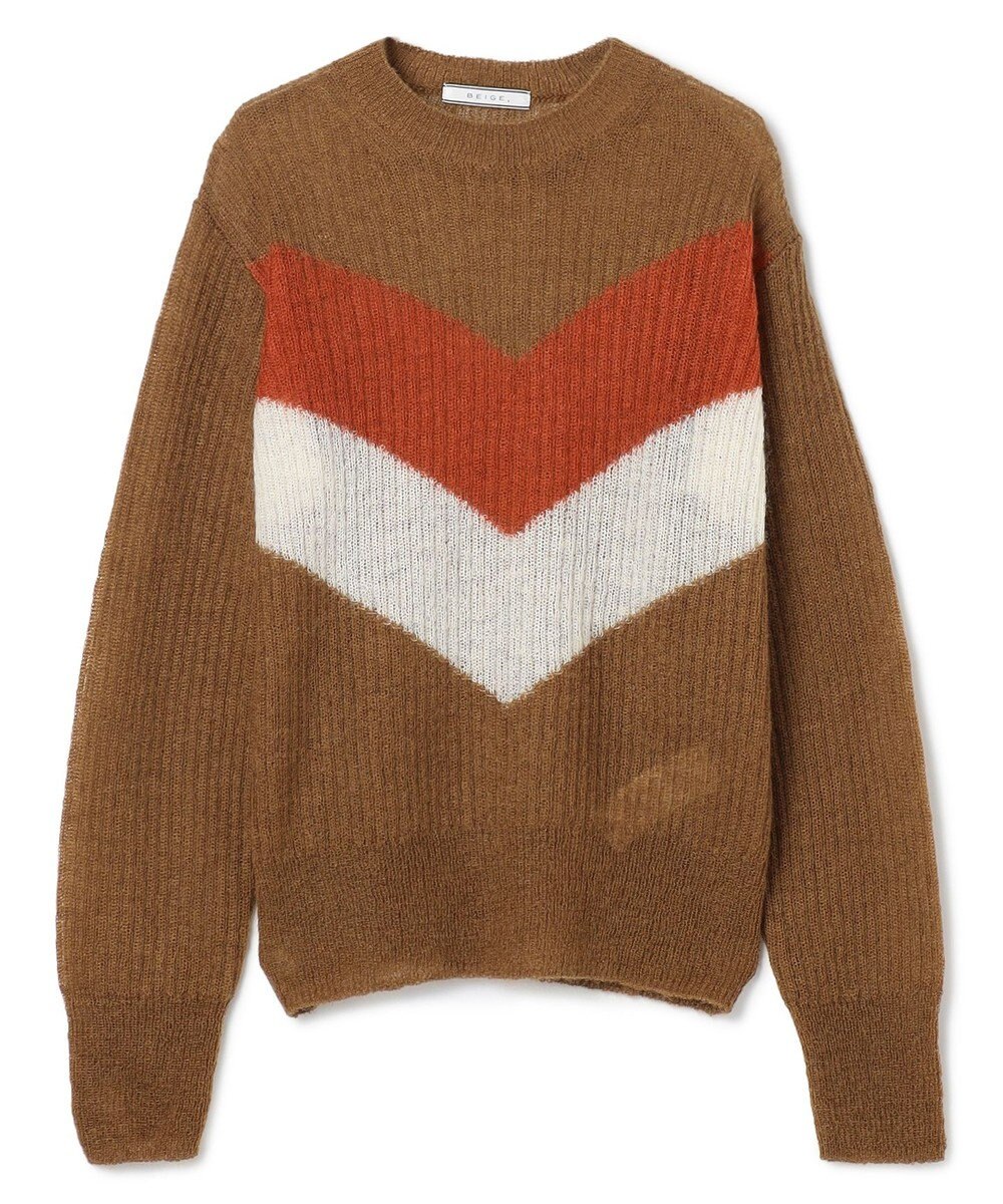 BEIGE， MARS / キッドモヘアインターシャニット 