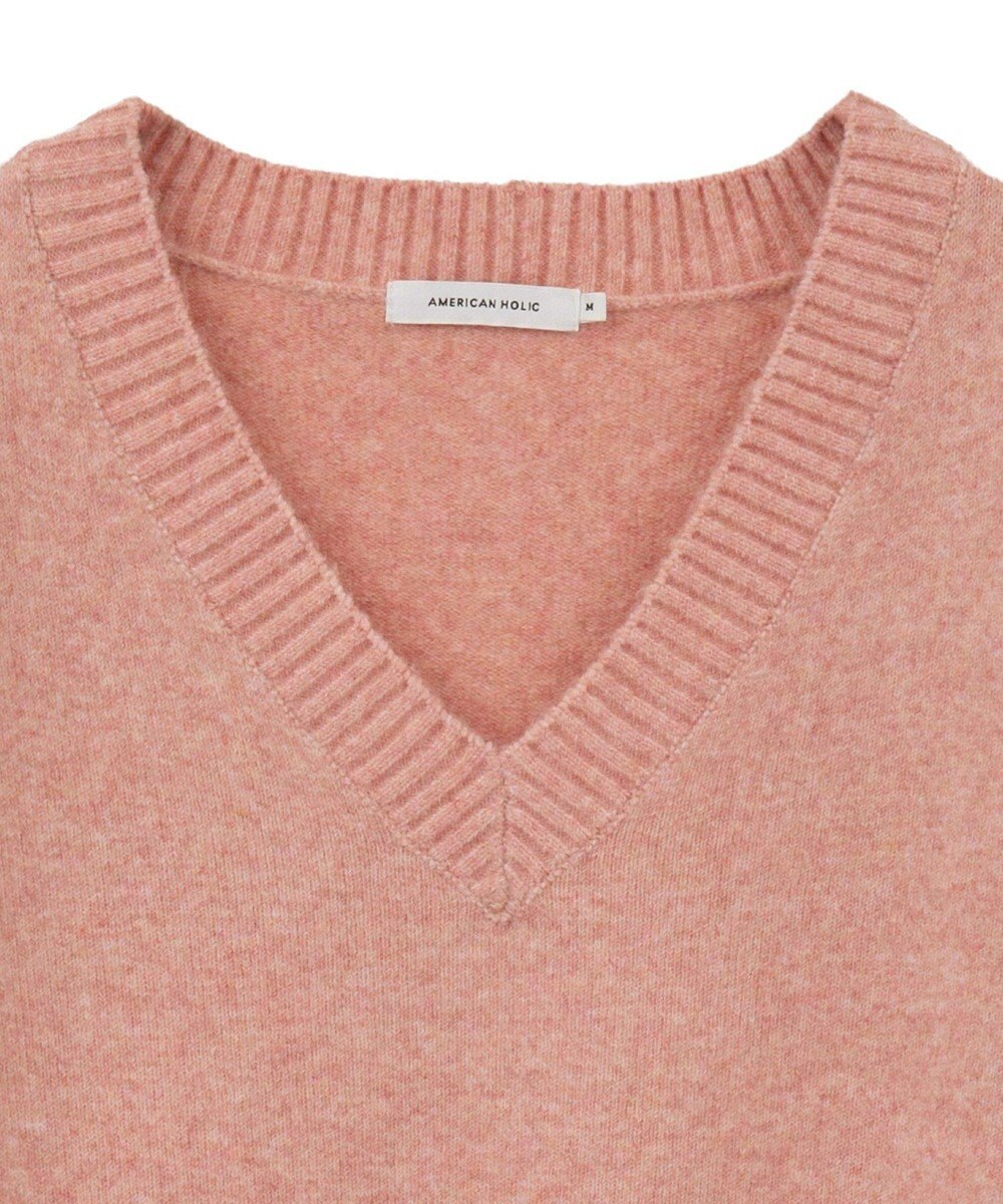 AMERICAN HOLIC ワイドリブVネックプルオーバー 