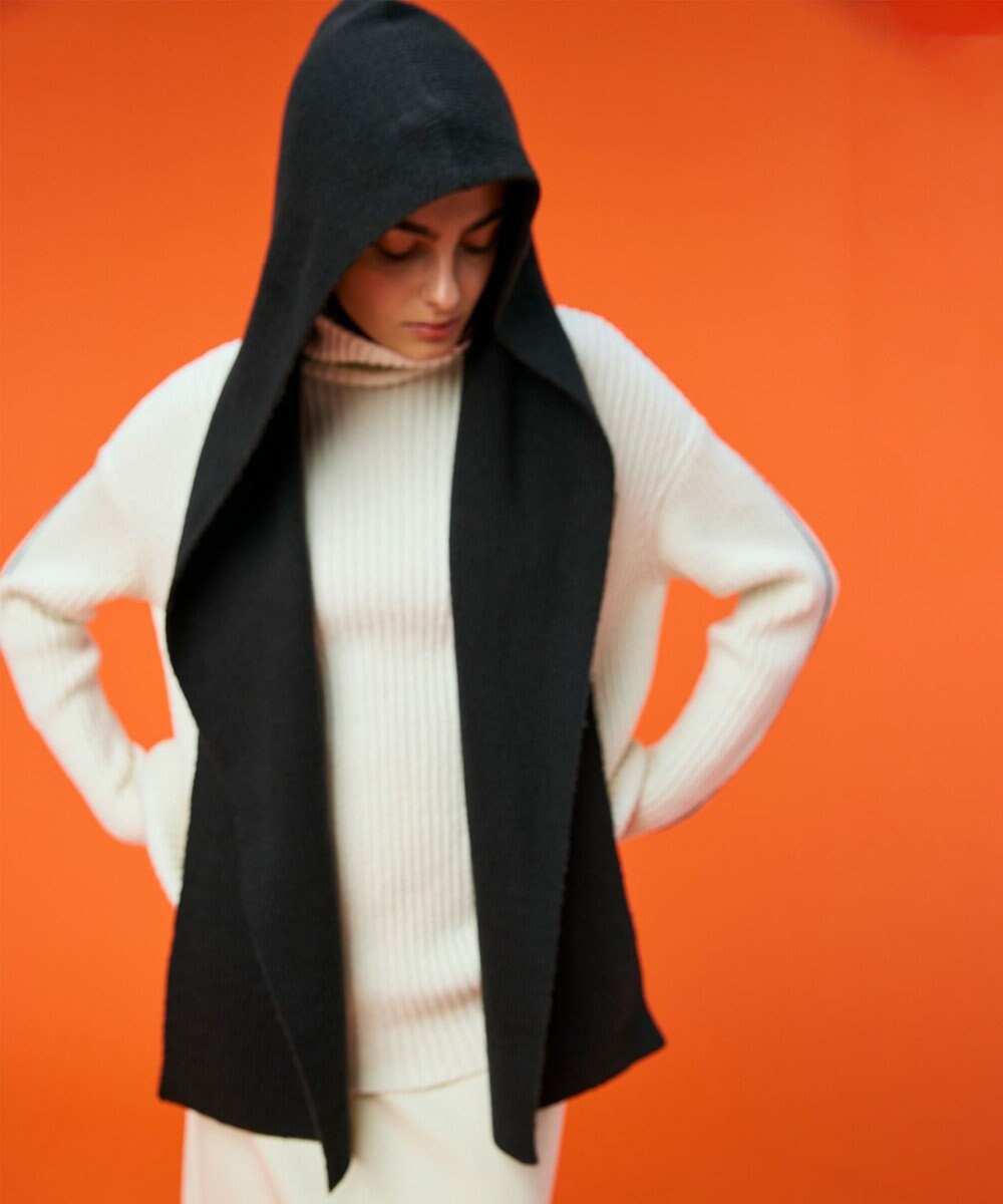 BEIGE， 【洗える】BERTAINA / コットンフーディマフラー 