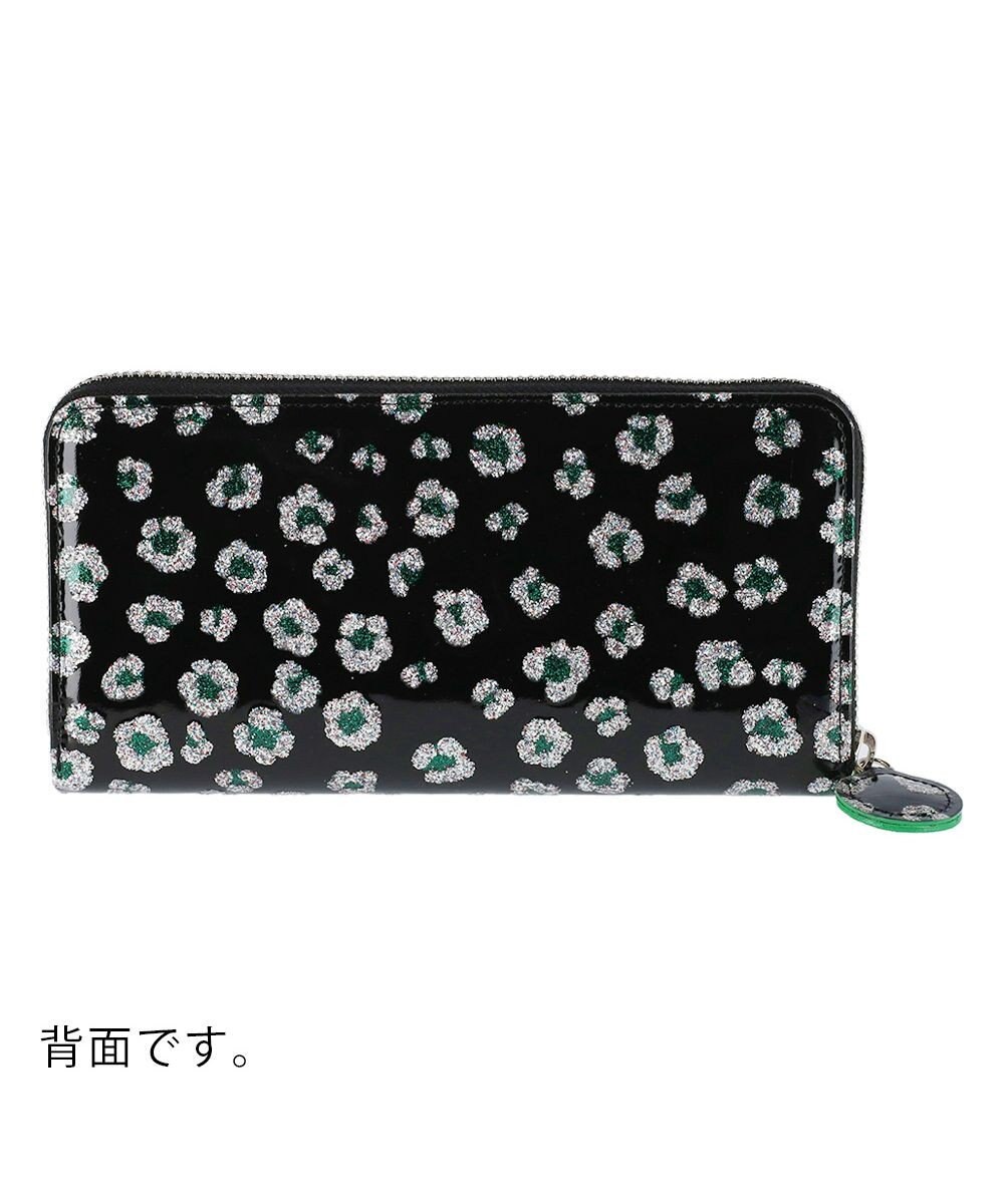 tsumori chisato CARRY グリッターフラワー ラウンドファスナー 長財布 