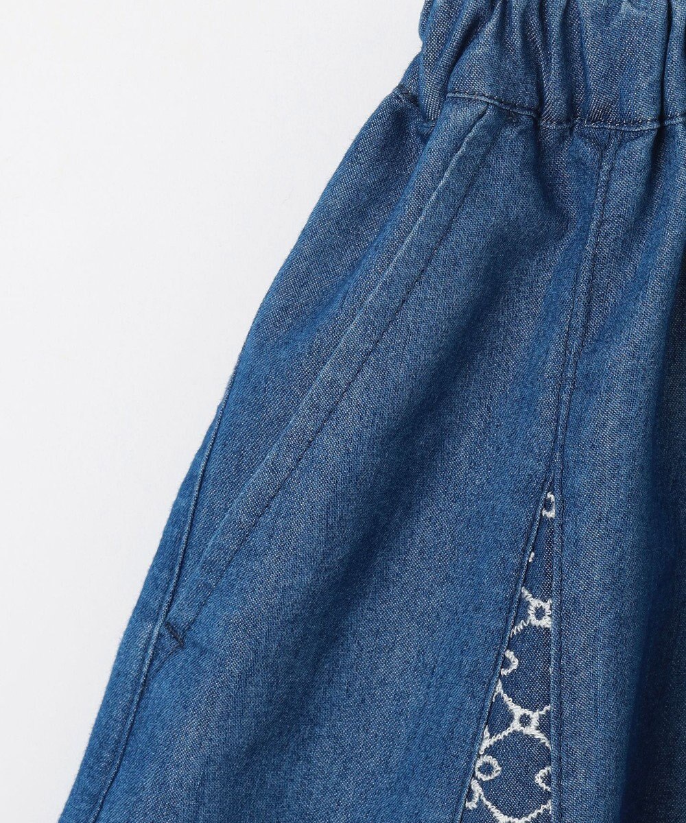 組曲 KIDS 【150-160㎝】レースコンビデニム キュロット 