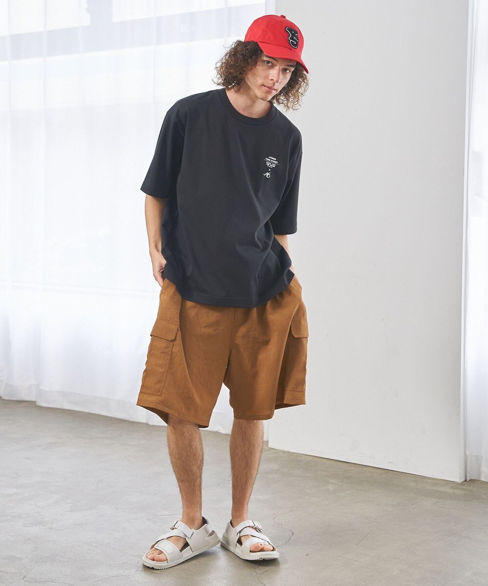 J.PRESS YORK STREET 【UNISEX】リネンライクイージーカーゴ ハーフパンツ 