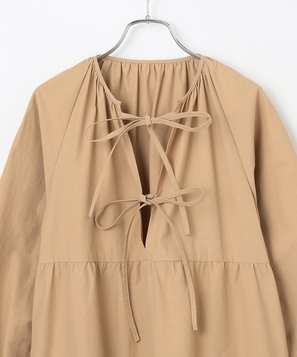 #Newans 【撥水加工/洗濯機可能】〈全身をさりげなくカバー〉リラクシーティアードワンピース 