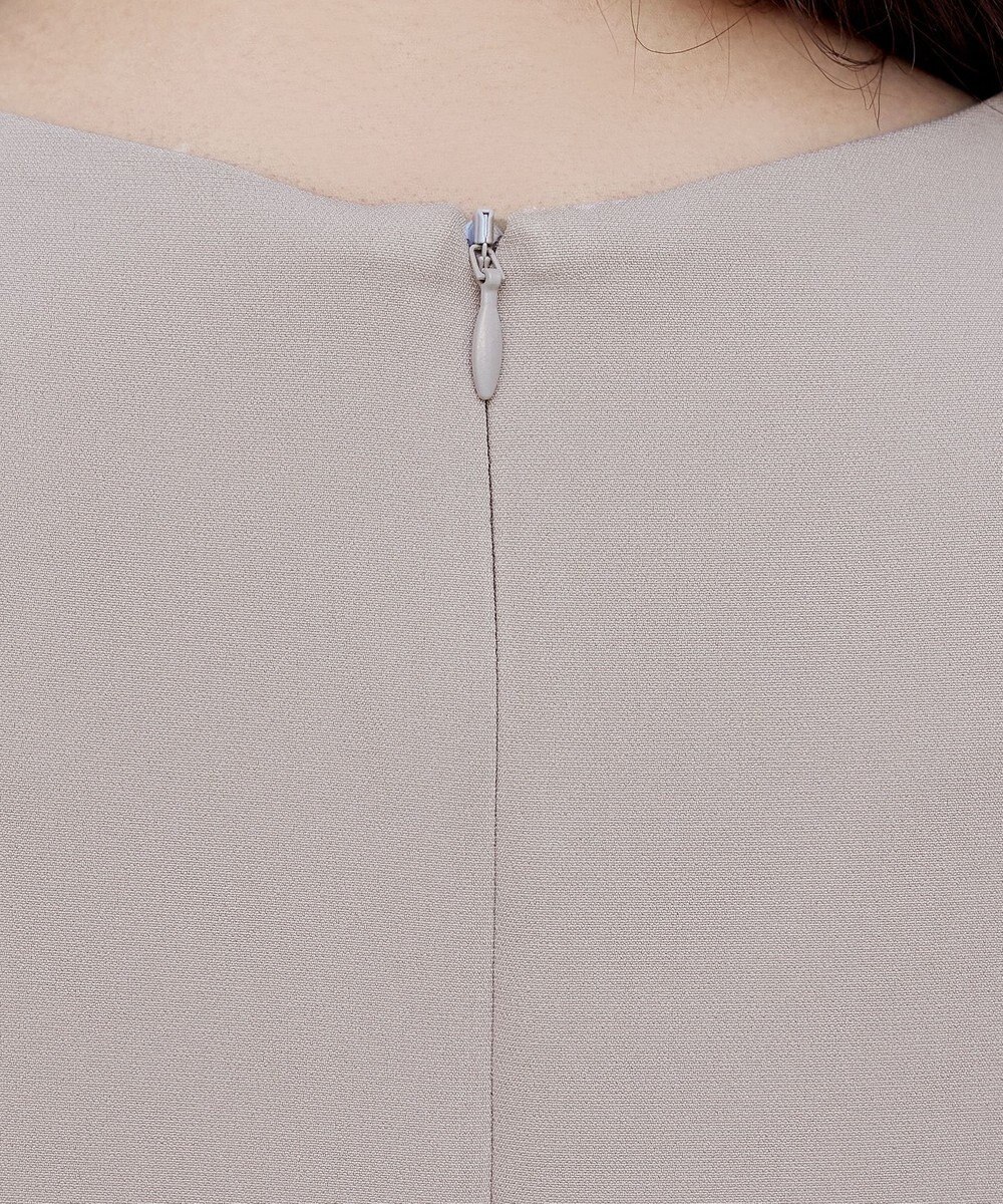 Tiaclasse L 【ストレッチジョーゼット】 シフォン袖ワンピース 