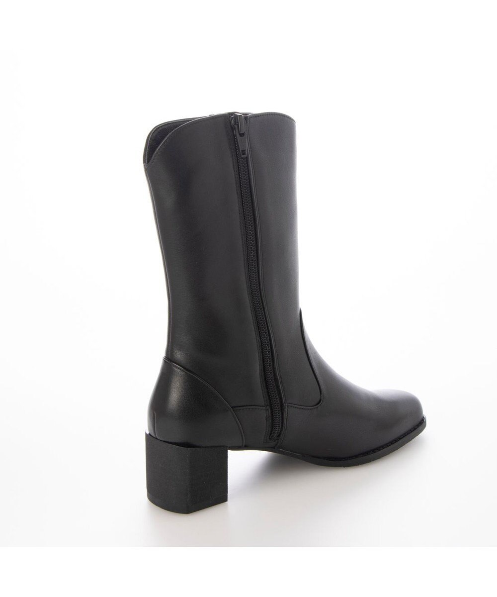 ing <ing>チャンキーヒールショートブーツ 