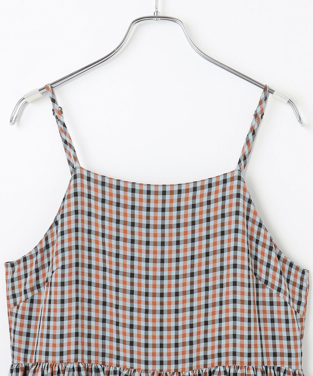 #Newans ボリュームチェックキャミワンピ 