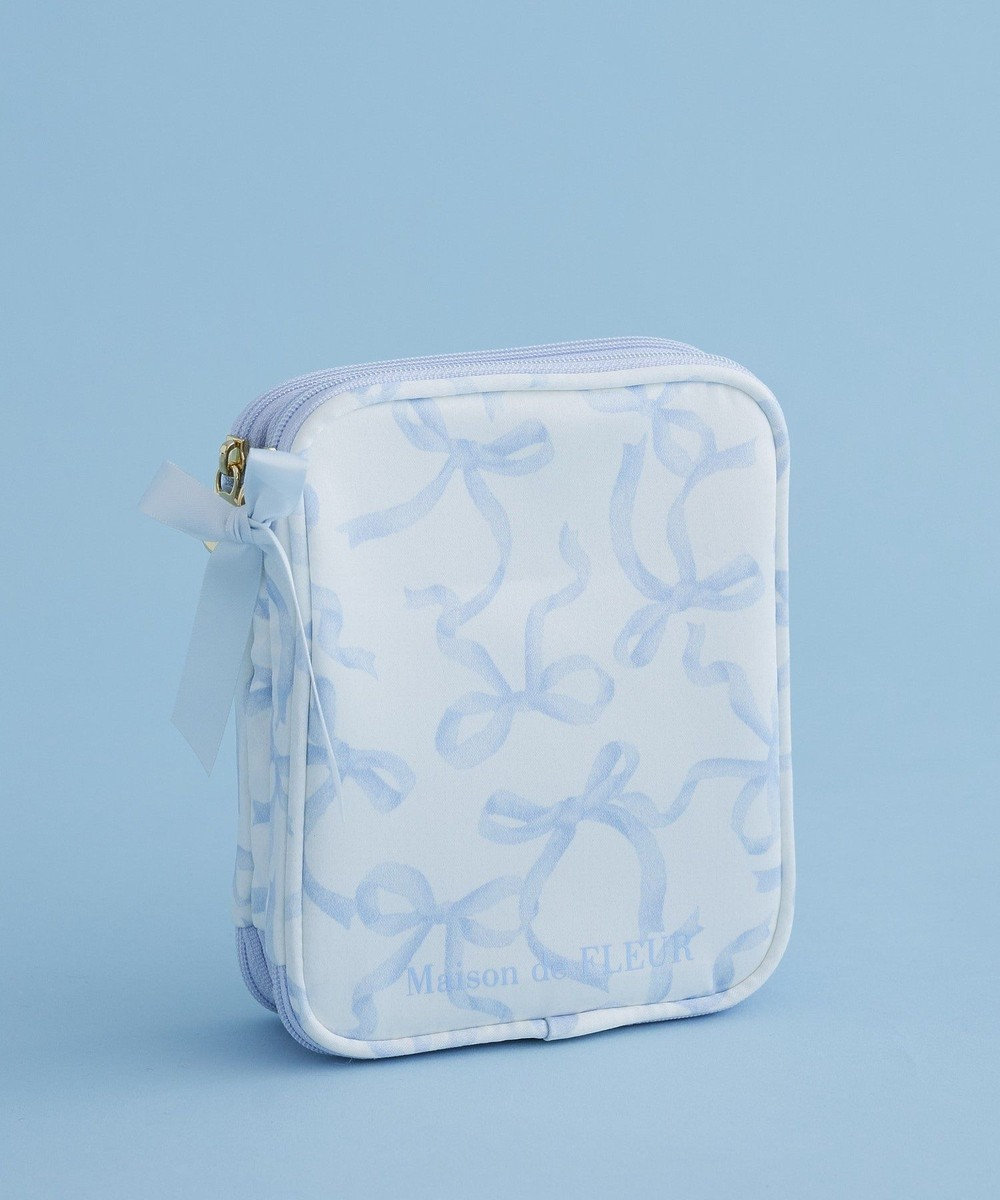 Maison de FLEUR リボンプリントマルチケース 
