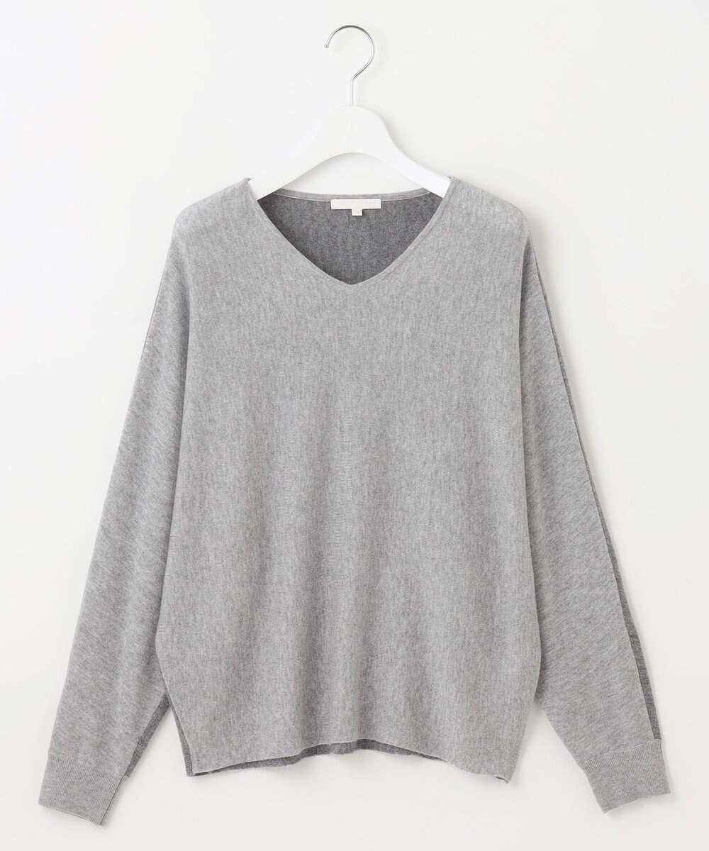 自由区 L 【カタログ掲載】ファインウールカシミヤドルマンシルエット ニット 