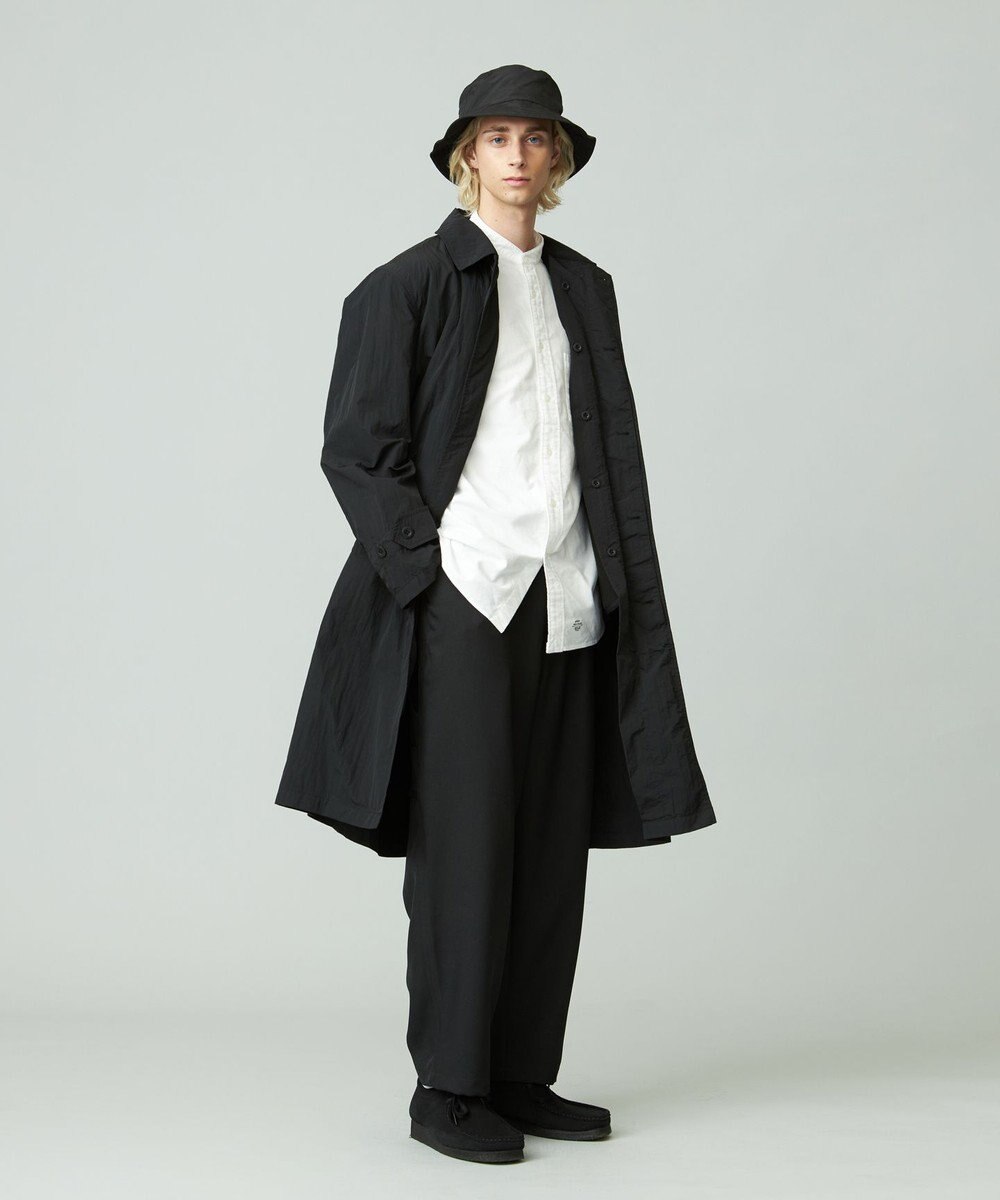J.PRESS YORK STREET 【UNISEX】ナイロンワッシャーステンカラーコート 
