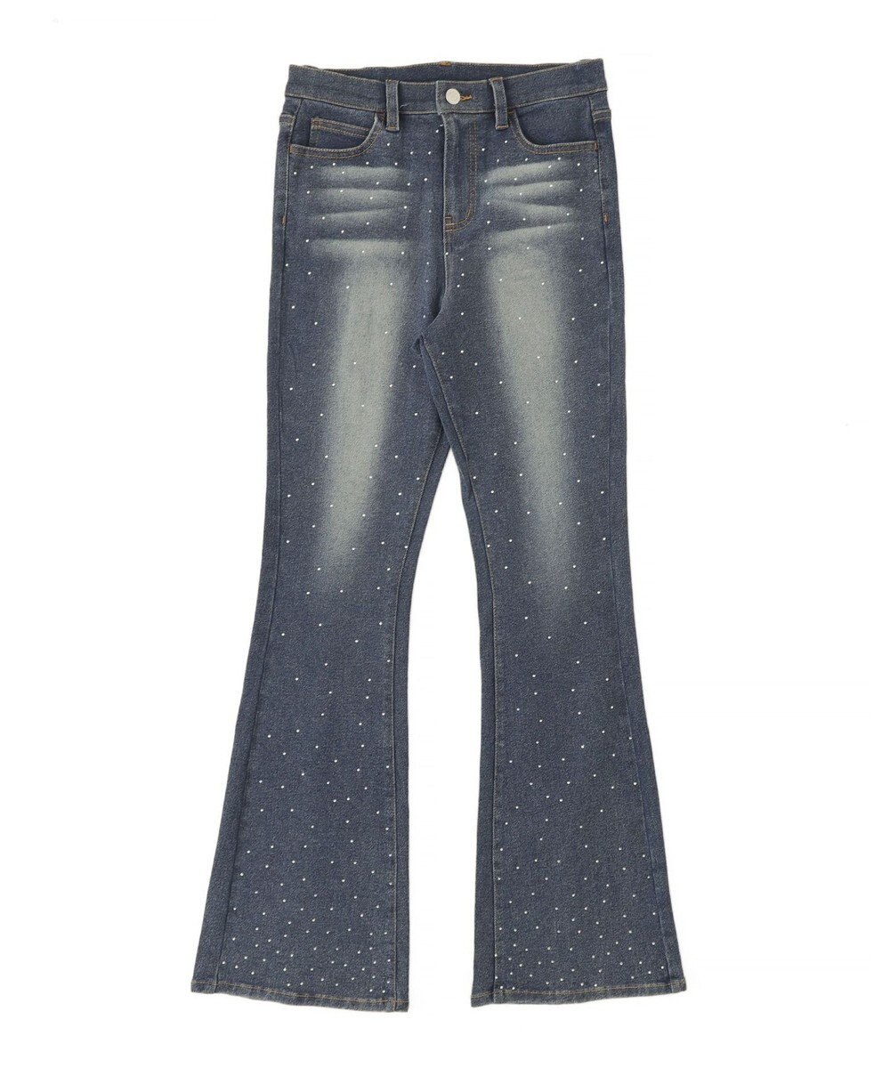 WEGO スターポケットラインストーンデニム 