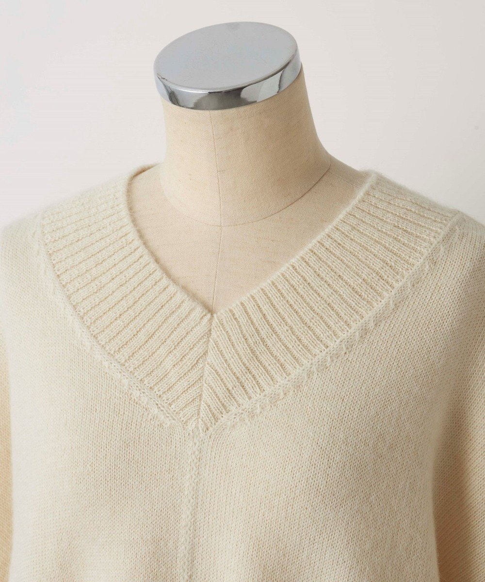 TOQUE 〈大草直子さんアドバイザー〉ベビーアルパカ 2WAY Vネックニット 