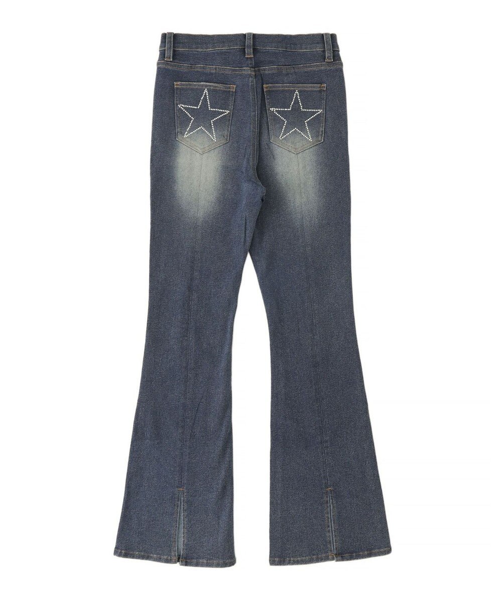 WEGO スターポケットラインストーンデニム 