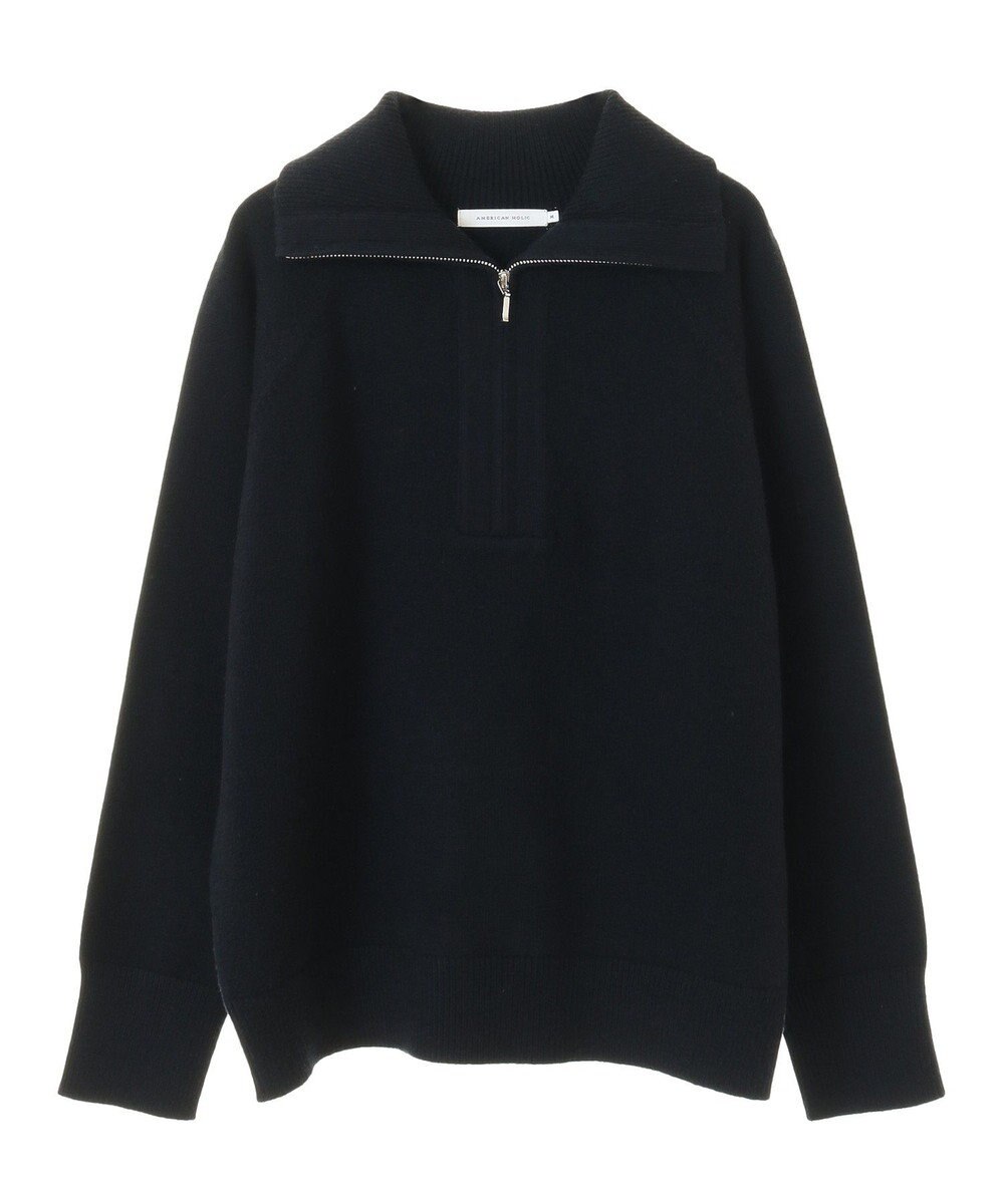 AMERICAN HOLIC バイパチハーフＺＩＰニットプルオーバー 