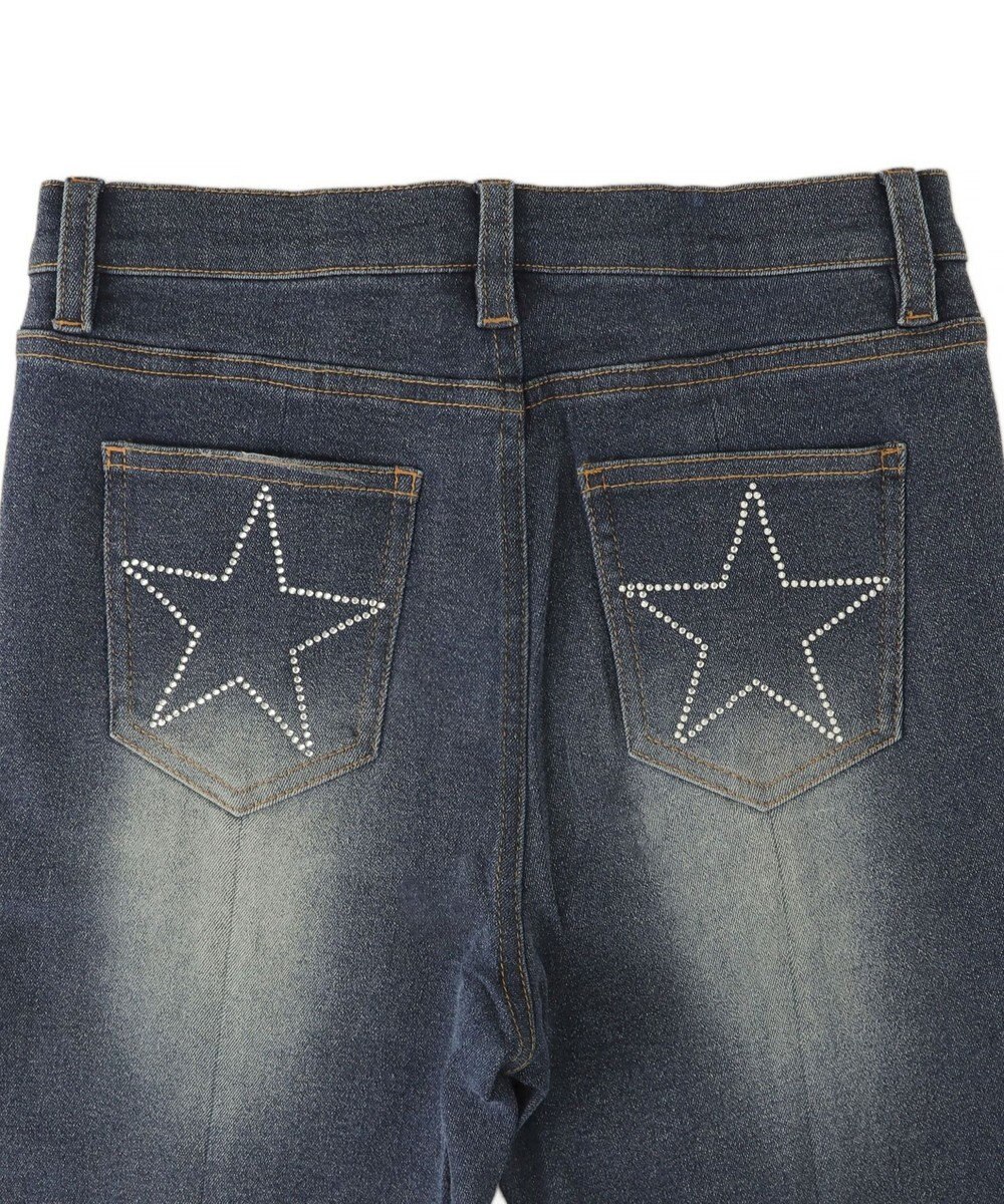 WEGO スターポケットラインストーンデニム 