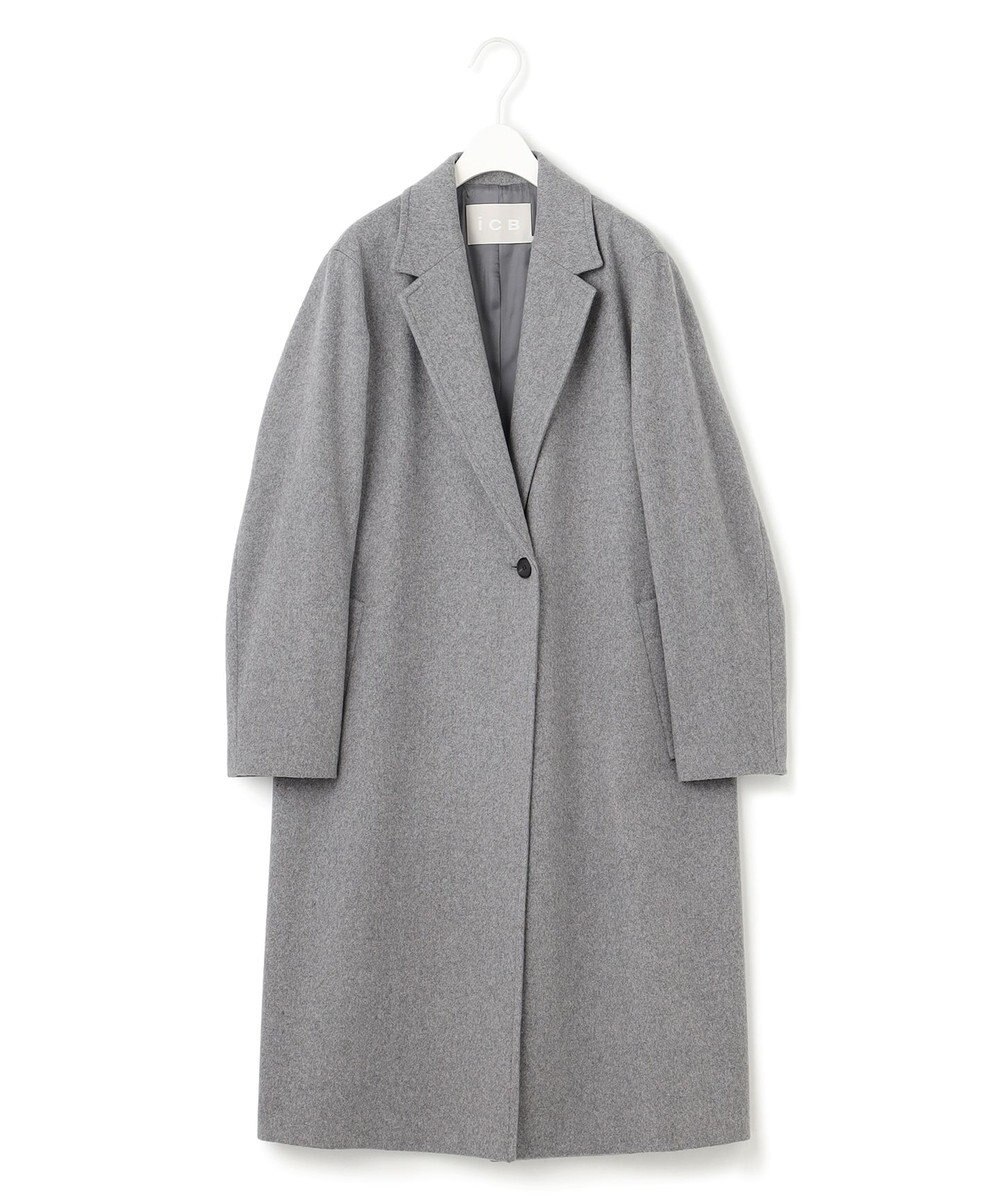 ICB ウールカシミヤメルトン チェスターコート 